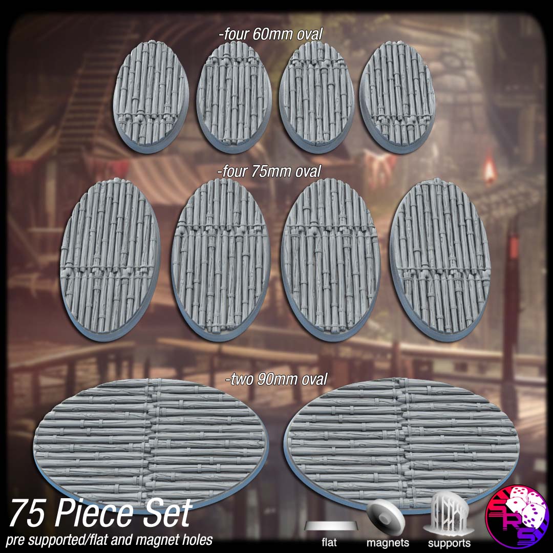 Goblin Fort Scenic Bases – Resin 3D Printed Bases for Tabletop Miniatures | 25mm to 120mm Sizes Available