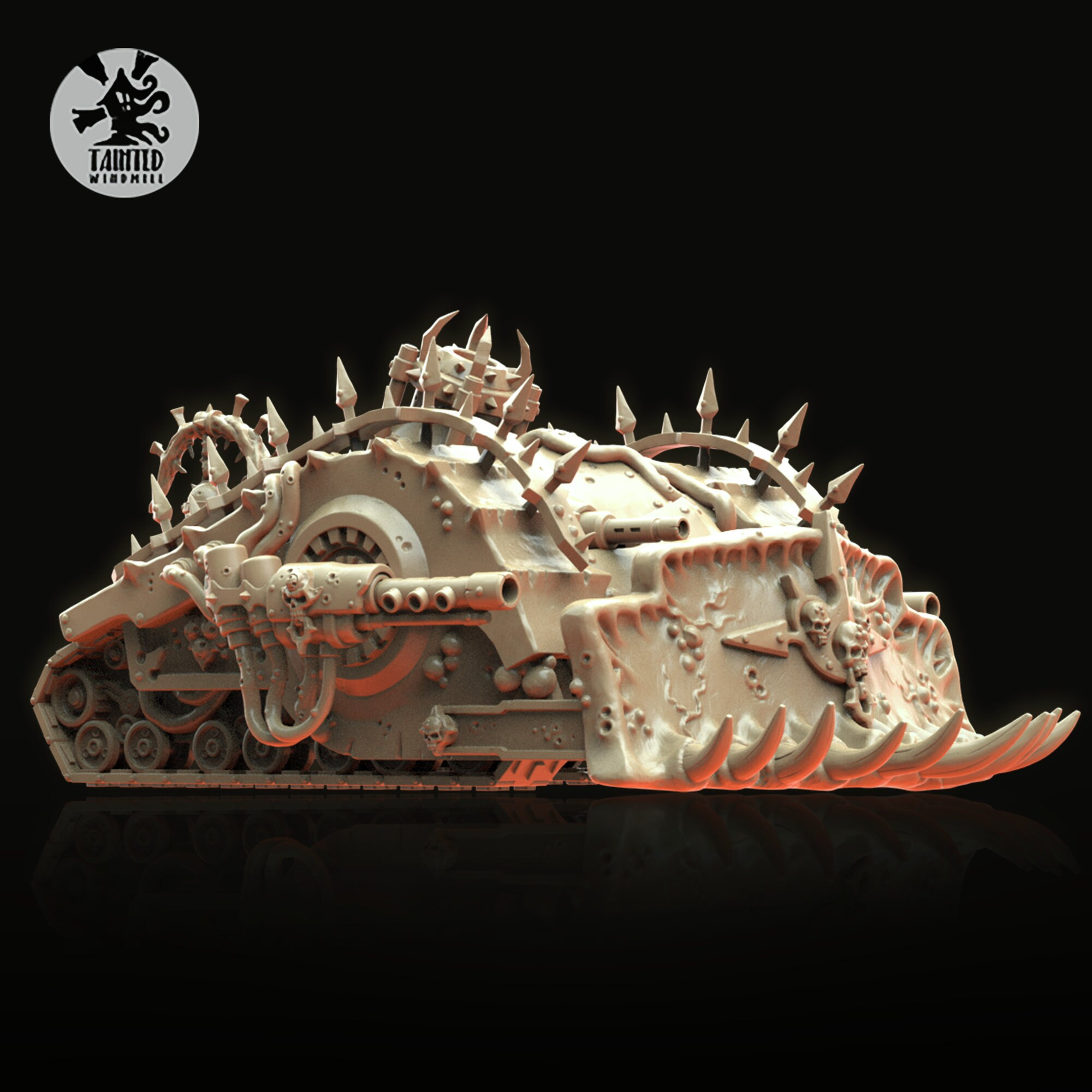 Tainted Mortar Vehicle V1 – Diseased Siege Tank Kit (Multipart Resin Model, 28–32mm Scale)