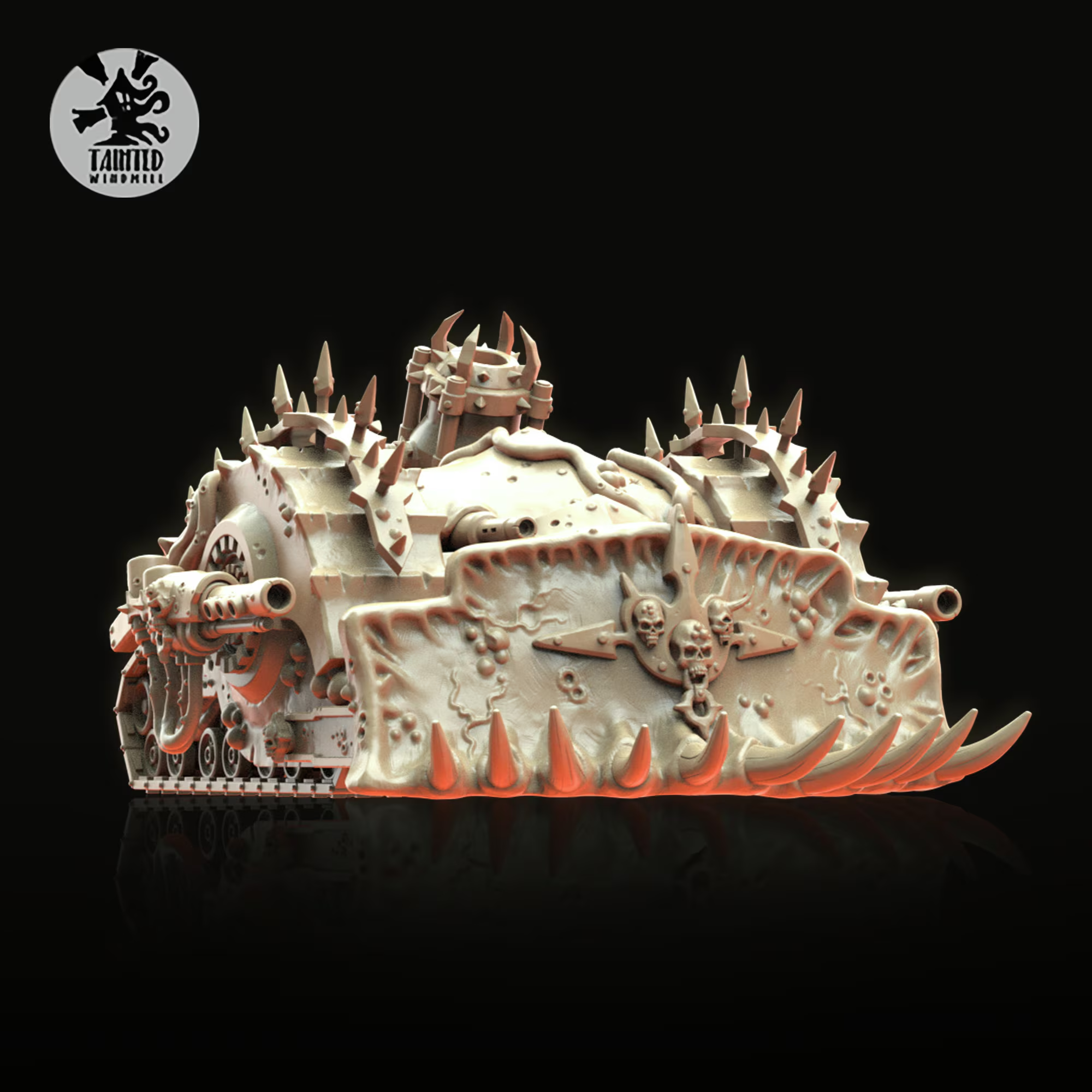Tainted Mortar Vehicle V1 – Diseased Siege Tank Kit (Multipart Resin Model, 28–32mm Scale)