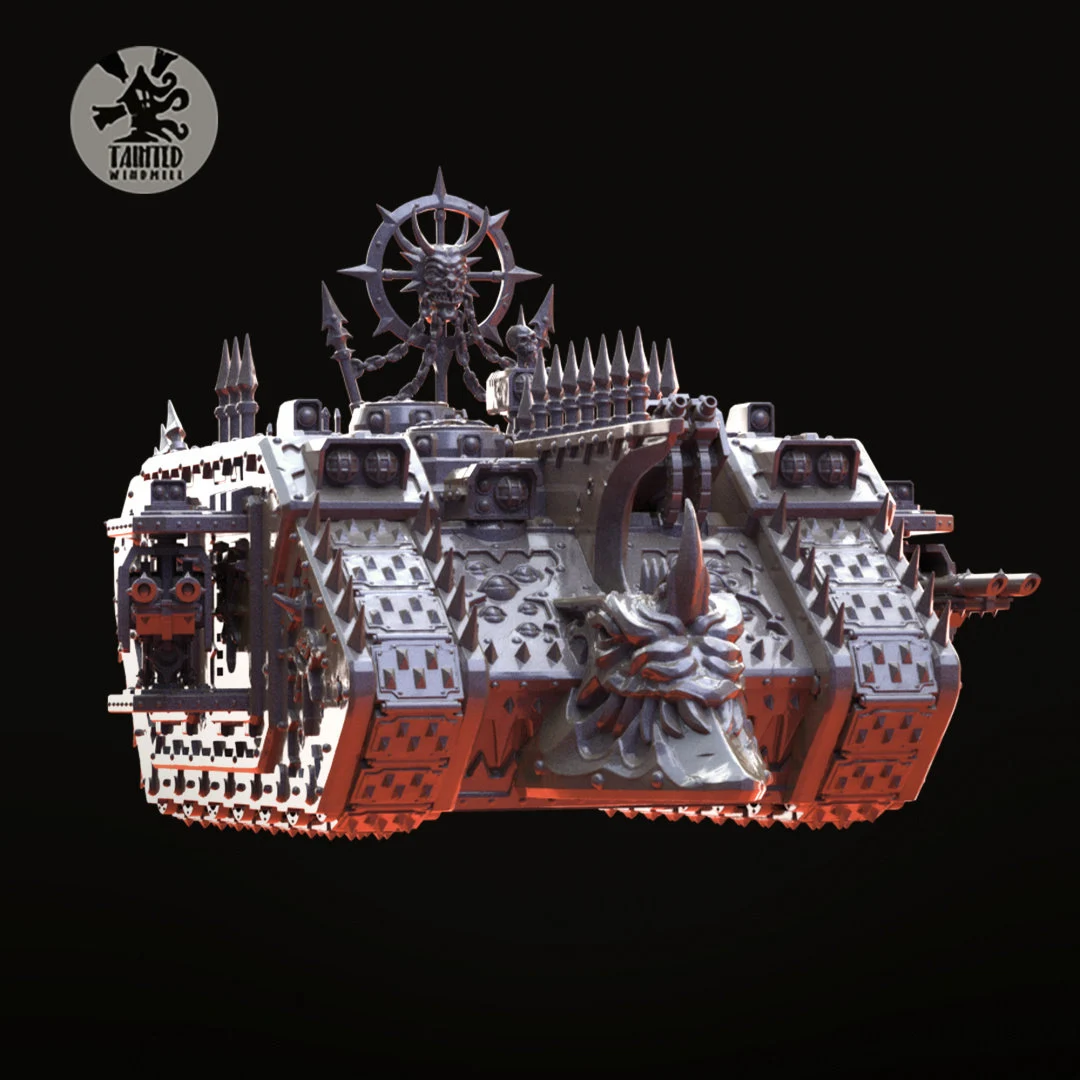 Renegade Heavy Transport – Spiked Sci-Fi Resin Tank (Multipart Kit, 28–32mm Scale, Grimdark Vehicle)