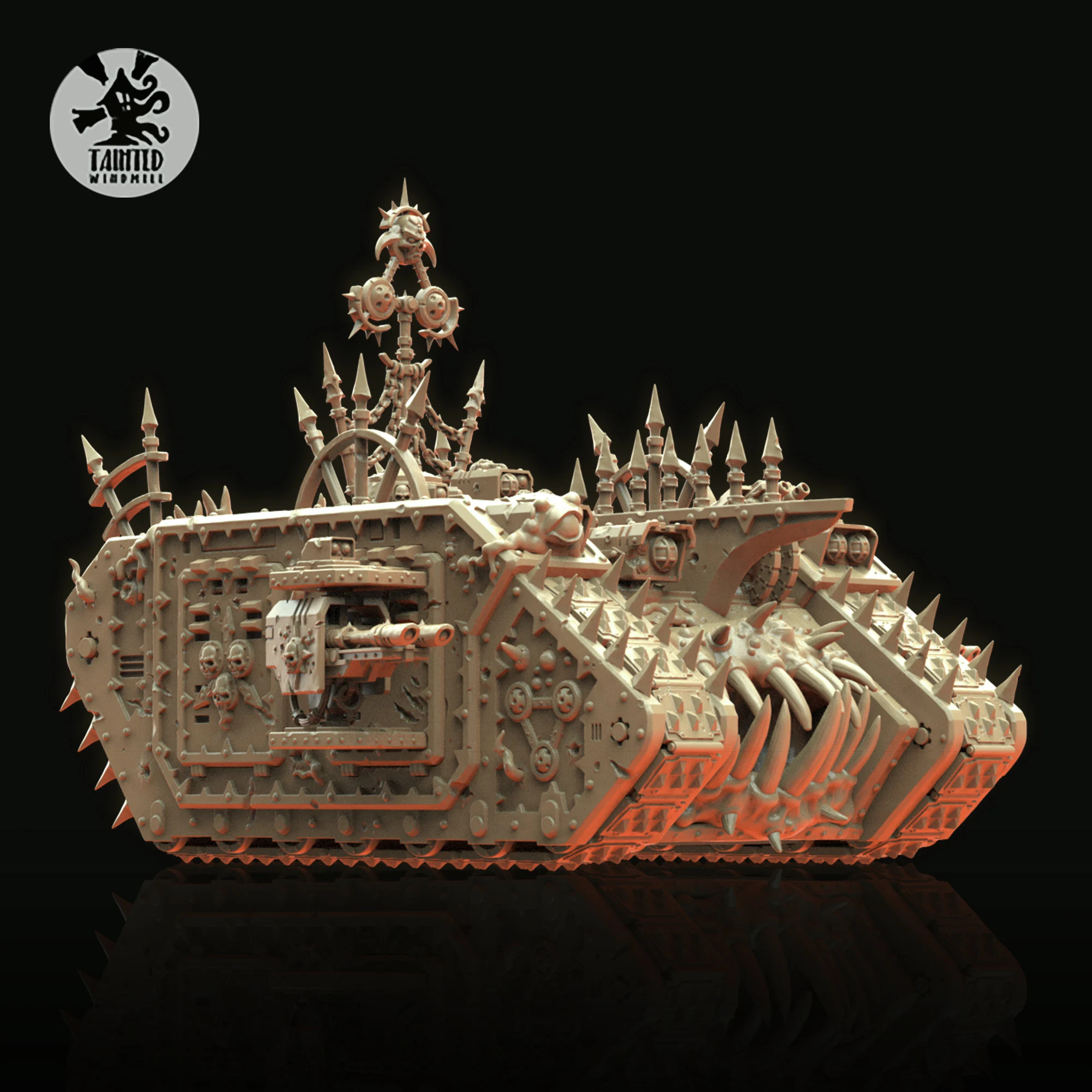 Bubotic Heavy Transport – Plague Horror Resin Tank (Multipart Kit, 28–32mm Scale Grimdark Vehicle)