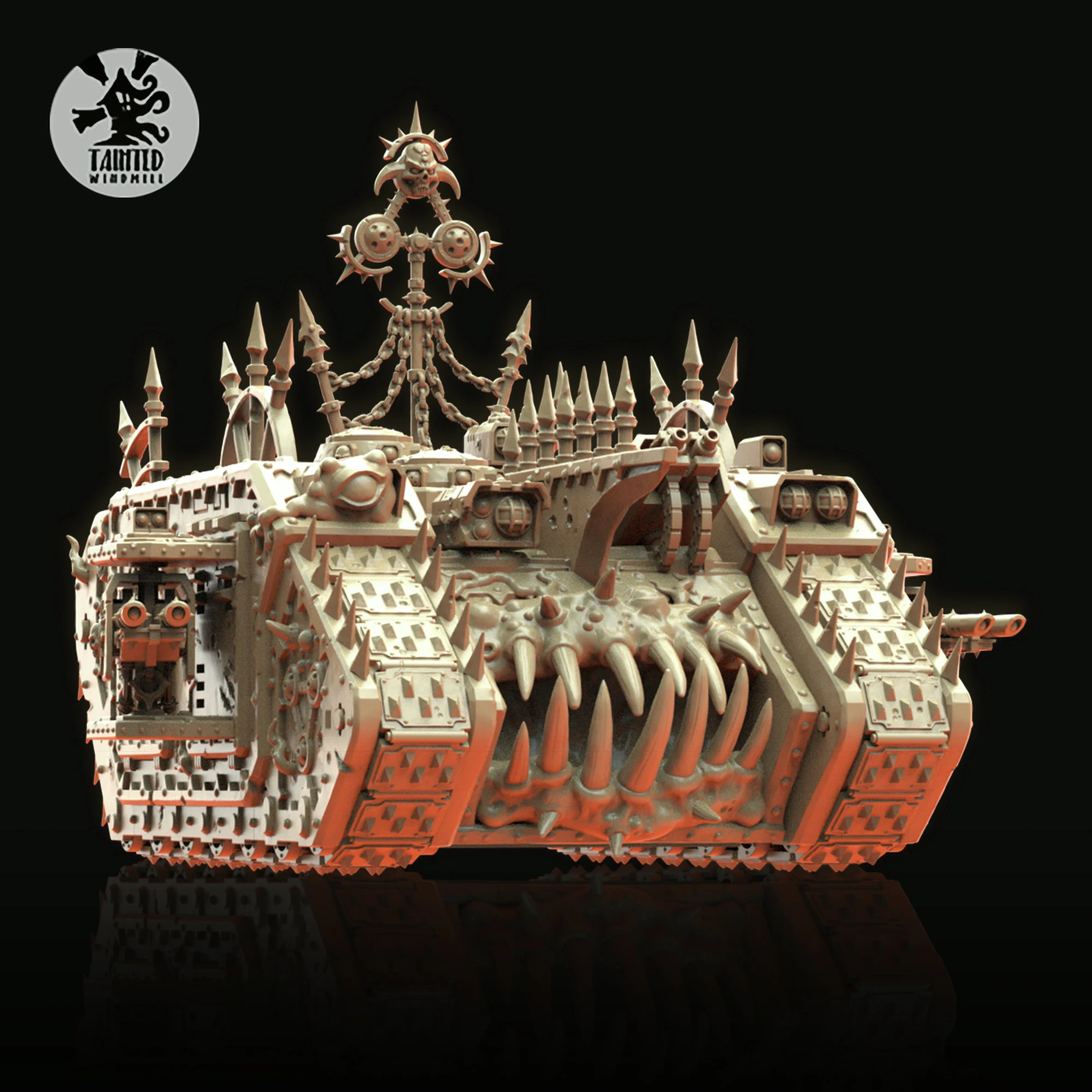 Bubotic Heavy Transport – Plague Horror Resin Tank (Multipart Kit, 28–32mm Scale Grimdark Vehicle)