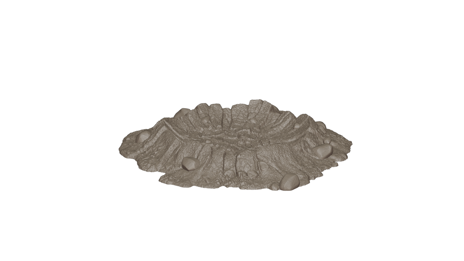 Craters Terrain Set – PLA 3D Printed Blast Markers for Tabletop Wargaming & Dioramas