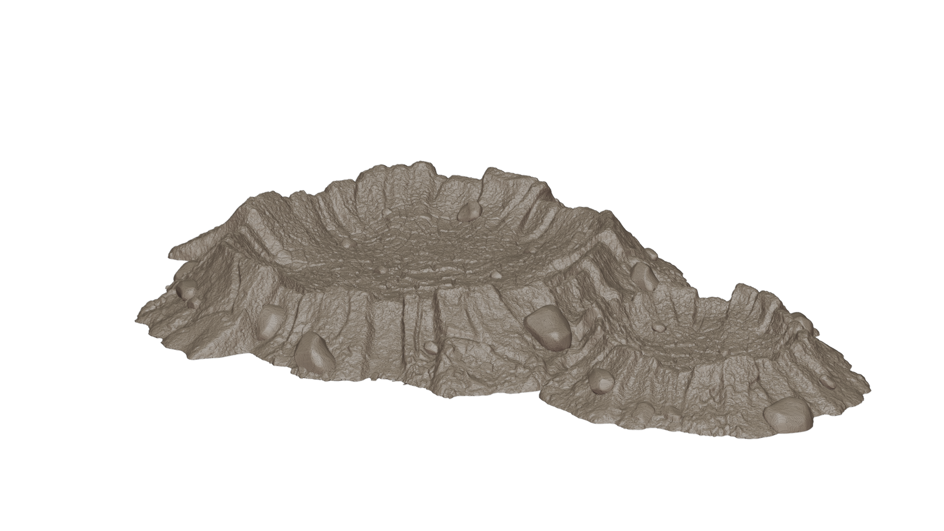 Craters Terrain Set – PLA 3D Printed Blast Markers for Tabletop Wargaming & Dioramas