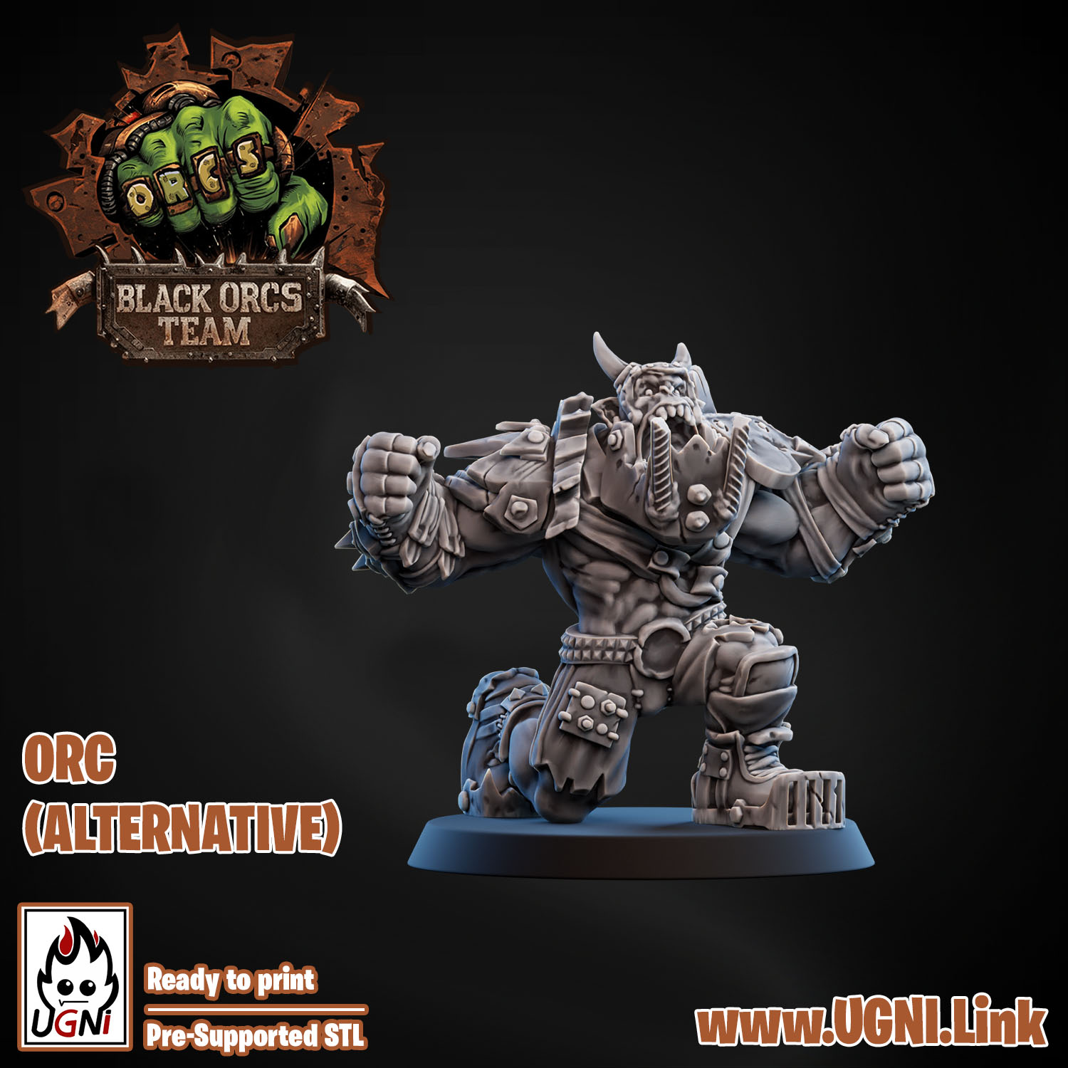 Apocalypse Orc Fantasy Football Alternate Players – Resin 3D Printed Miniatures (Full Set or Singles)