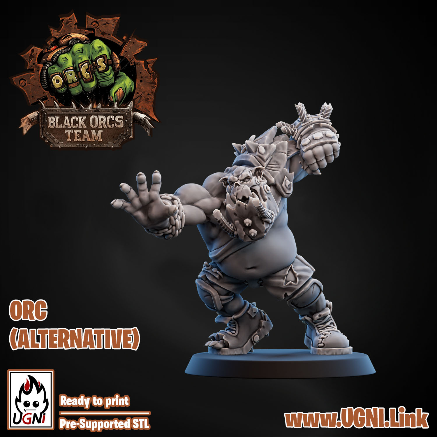 Apocalypse Orc Fantasy Football Alternate Players – Resin 3D Printed Miniatures (Full Set or Singles)