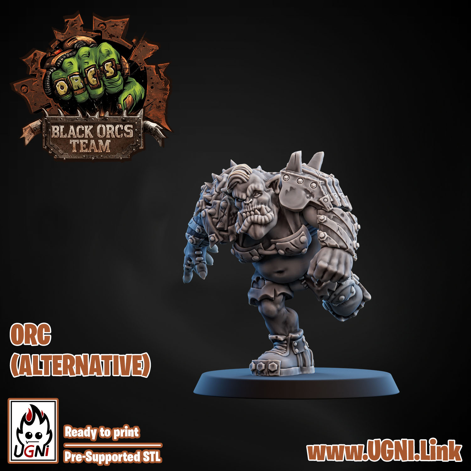 Apocalypse Orc Fantasy Football Alternate Players – Resin 3D Printed Miniatures (Full Set or Singles)