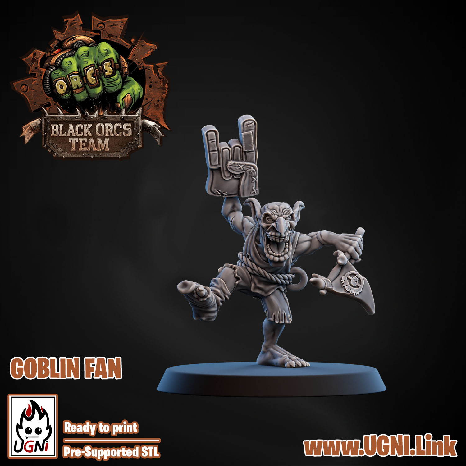 Orc Rock Band & Monster Truck Stage – Resin 3D Printed Fantasy Miniatures Set | Post-Apocalyptic Music Mob