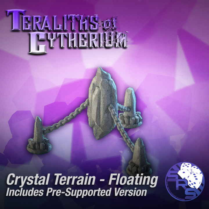 Crystal Terrain Set – Resin 3D Printed Scenery for Tabletop Gaming & Dioramas