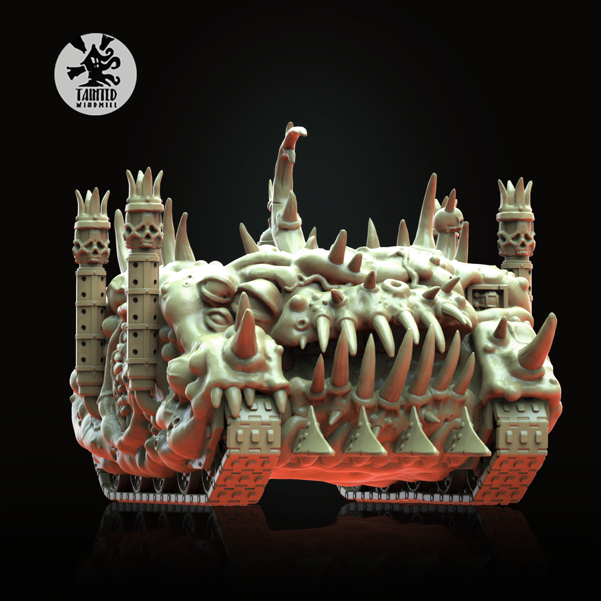 Bubotic Light Transport (V1) – Plague Horror Resin Vehicle Kit (28–32mm Scale, Multipart Model)