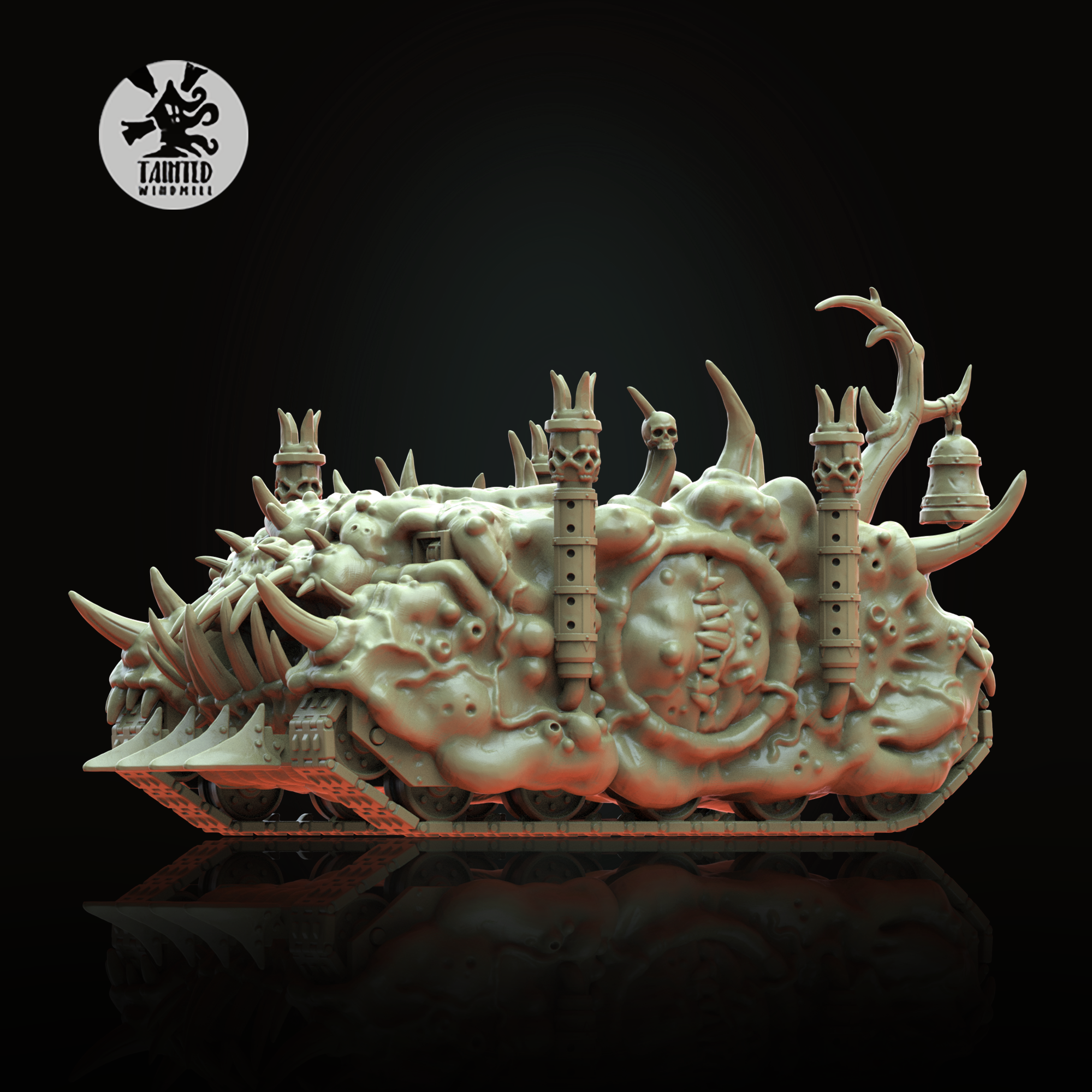 Bubotic Light Transport (V1) – Plague Horror Resin Vehicle Kit (28–32mm Scale, Multipart Model)