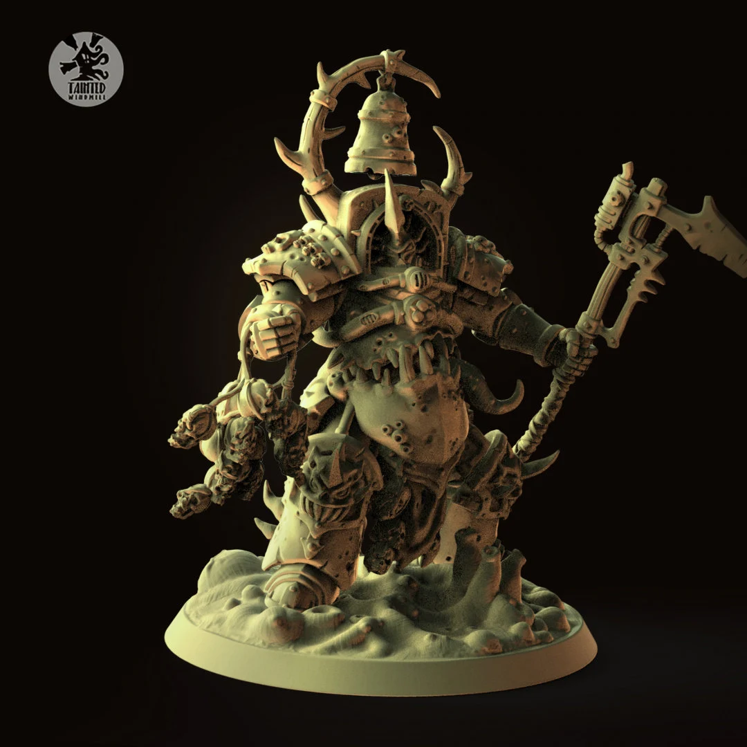 Diseased Exo-Lord – Multipart Resin Character Kit (28–32mm Scale, 50mm Scenic Base, Corrupted Commander)