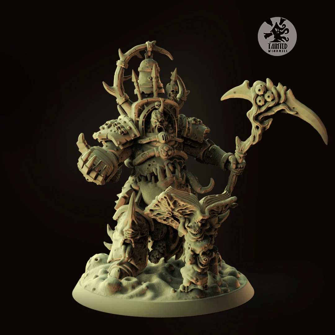 Diseased Exo-Lord – Multipart Resin Character Kit (28–32mm Scale, 50mm Scenic Base, Corrupted Commander)