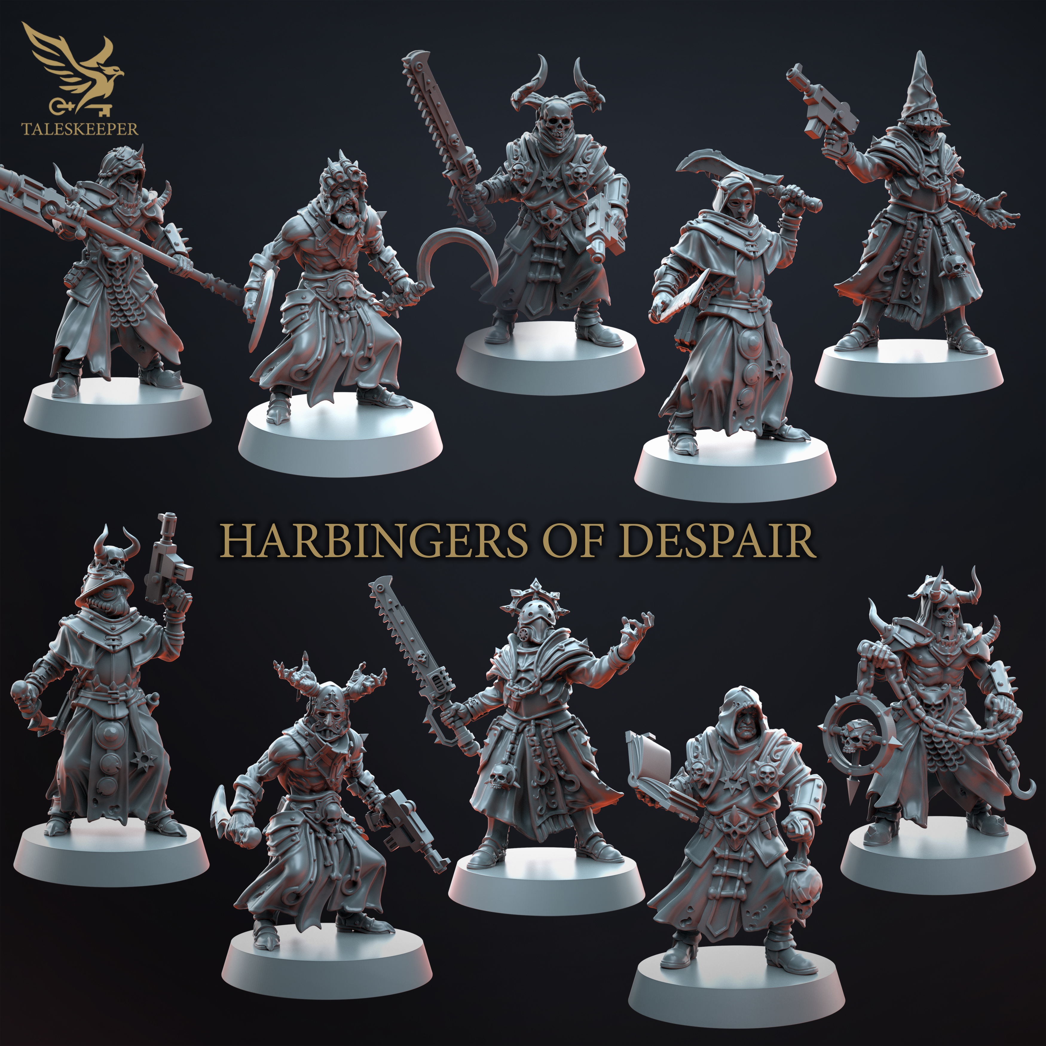 Harbingers of Despair Infantry Set Grimdark Soldiers