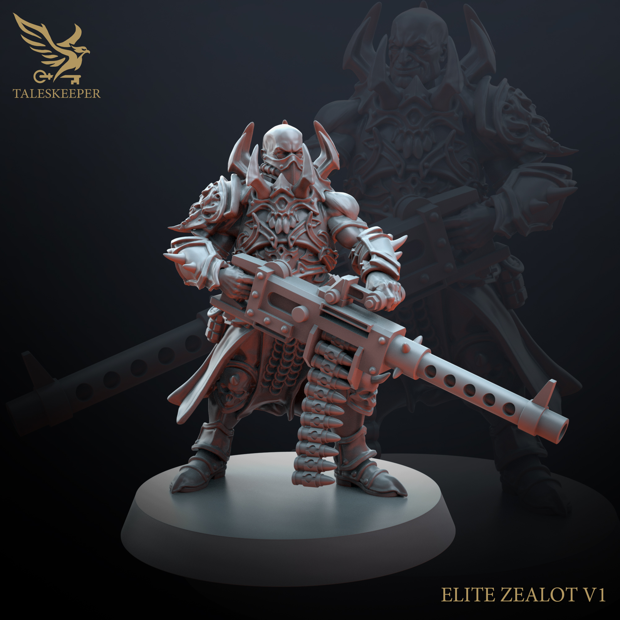 Dark Zealots Cultists – Multipart Resin Miniatures (6-Pack, 28–32mm Scale, Customisable Grimdark Warband Kit)