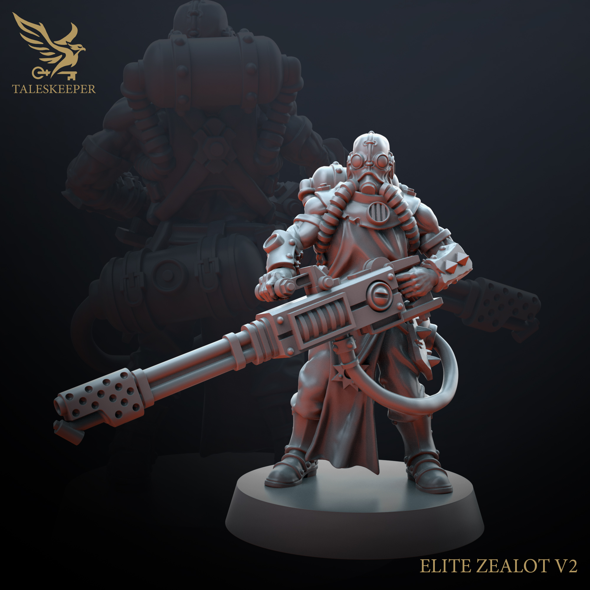 Dark Zealots Cultists – Multipart Resin Miniatures (6-Pack, 28–32mm Scale, Customisable Grimdark Warband Kit)