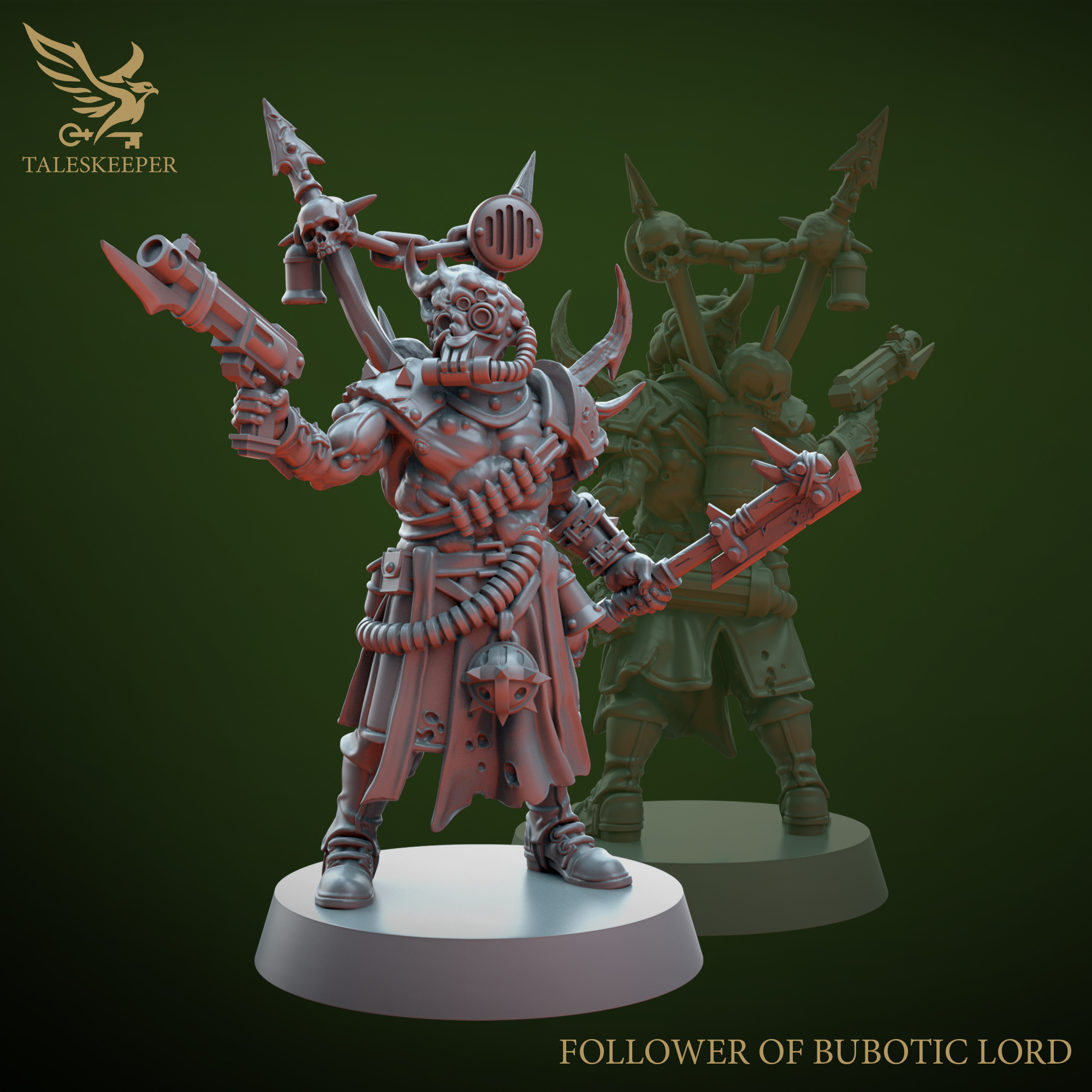 Followers of the Bubotic Lord – Multipart Resin Cultist Miniatures (6-Pack, 28–32mm Scale, Corrupted Warband Kit)