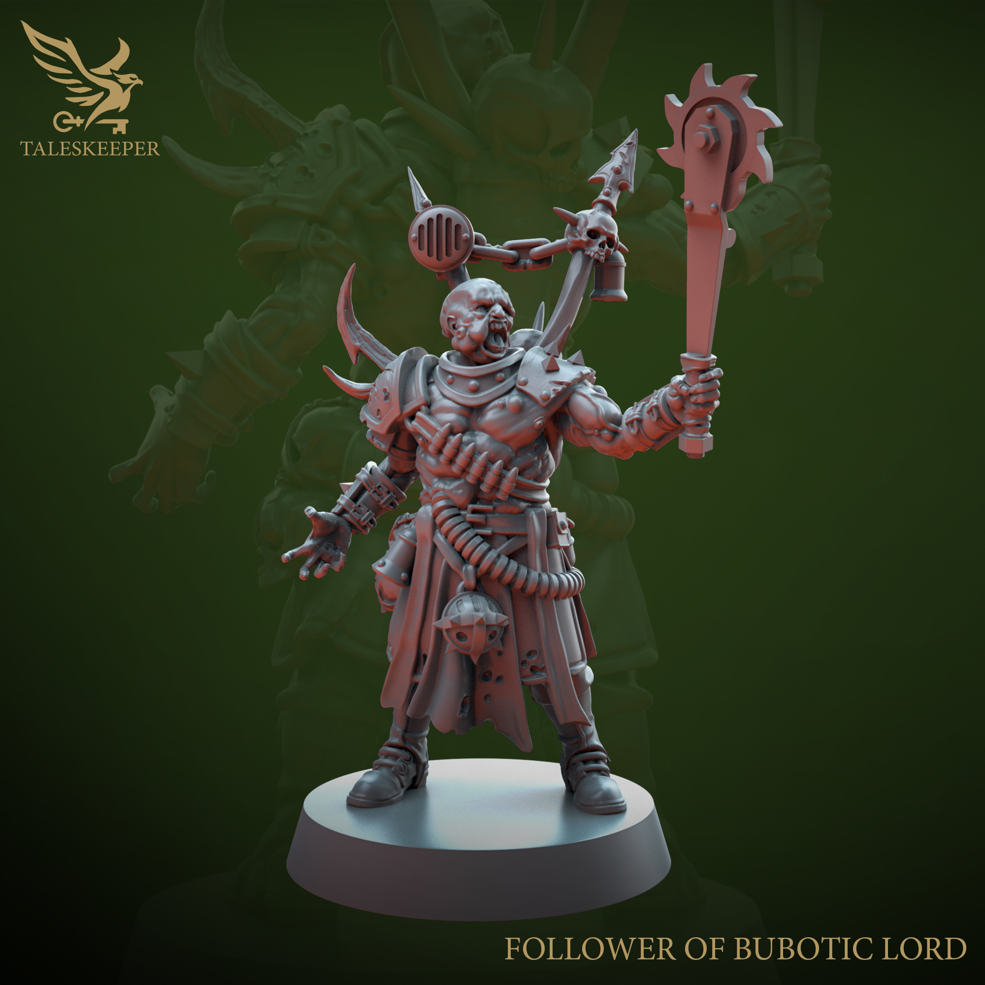 Followers of the Bubotic Lord – Multipart Resin Cultist Miniatures (6-Pack, 28–32mm Scale, Corrupted Warband Kit)