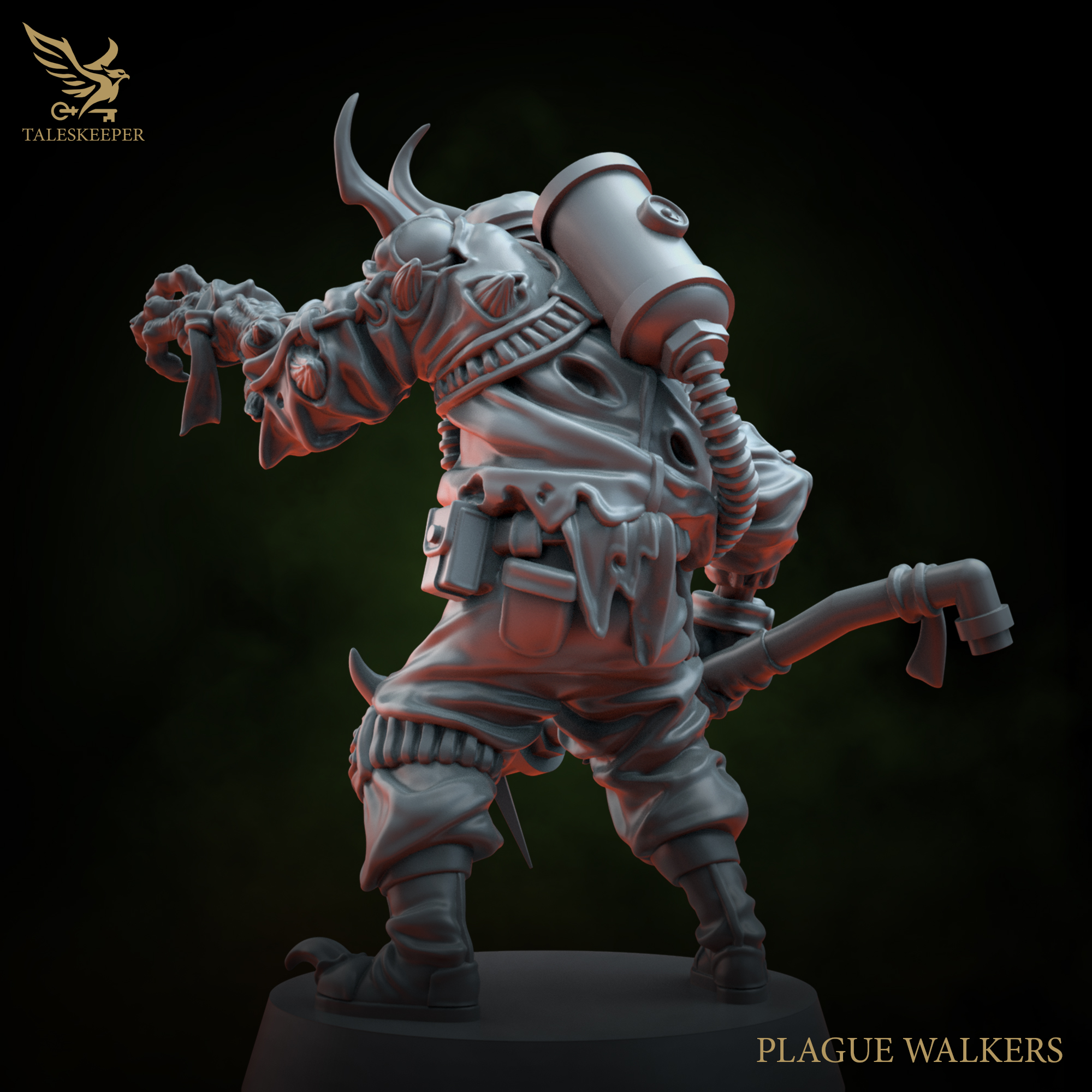 Plague Walker Demons – 8 Resin Miniatures (Mono-Pose Models, 28–32mm Scale, Grimdark & Horror Wargames)