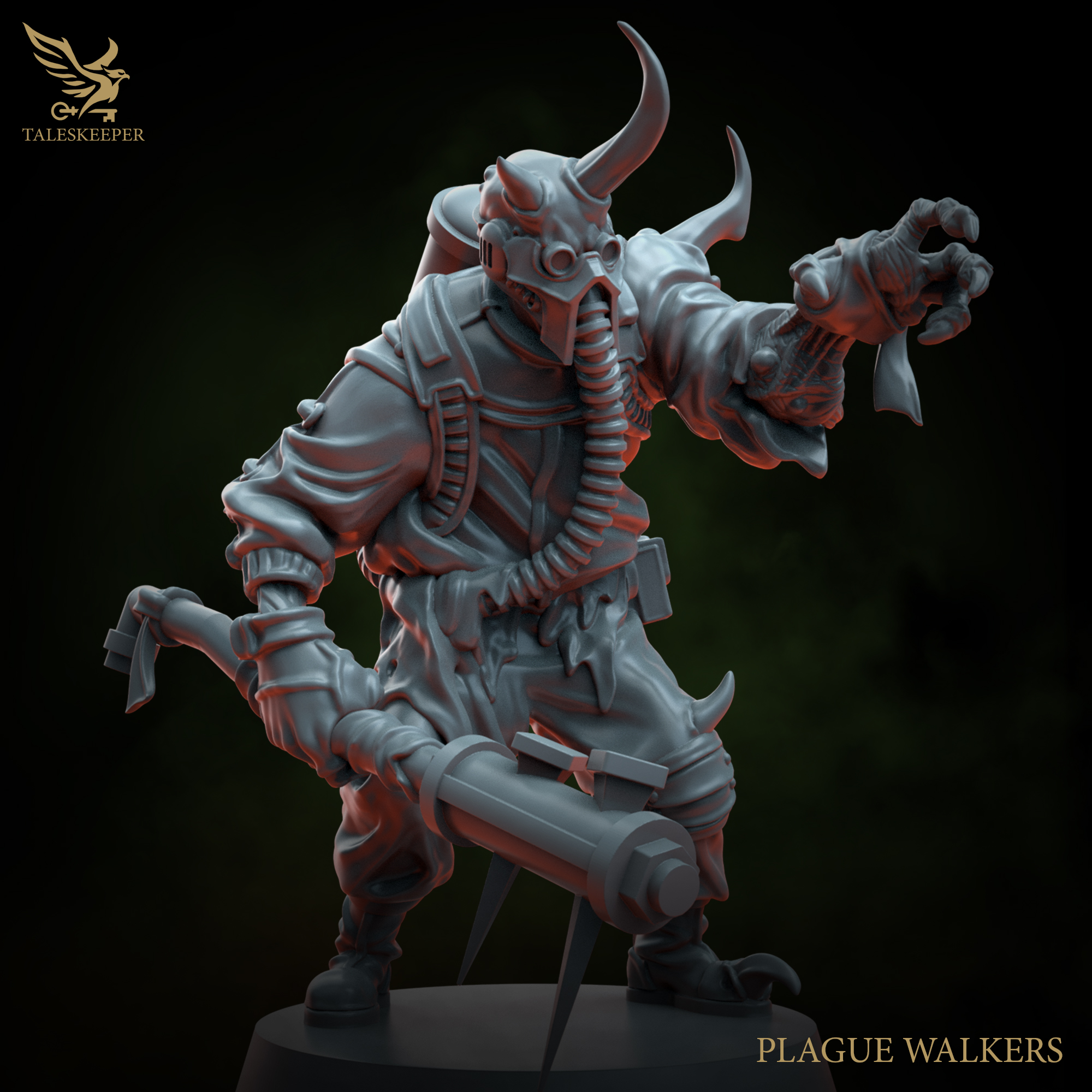 Plague Walker Demons – 8 Resin Miniatures (Mono-Pose Models, 28–32mm Scale, Grimdark & Horror Wargames)