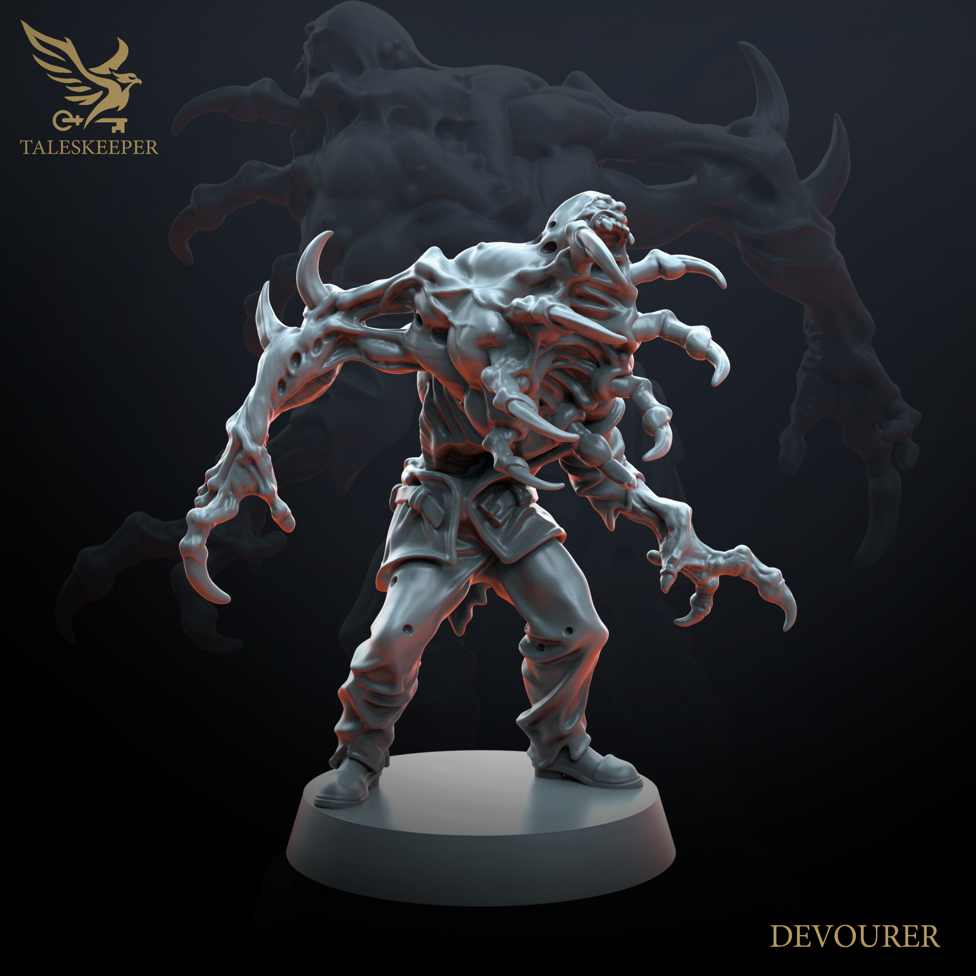 Cursed Horrors – Mutated Resin Miniatures (5-Pack, Grimdark RPG & Wargame Models, 28–32mm Scale)