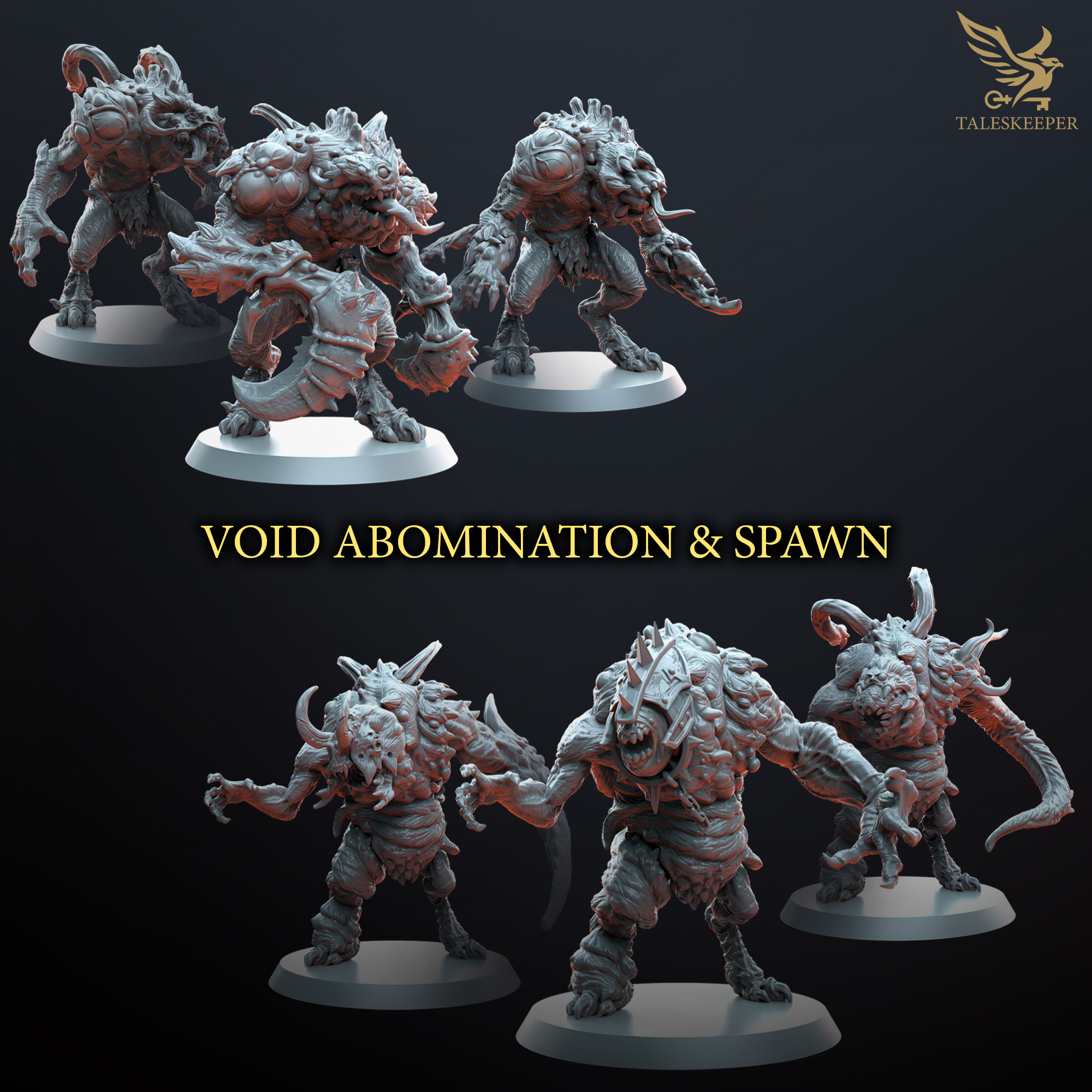 Void Spawn Chaotic Mutant Beast Monsters Grimdark Spawn