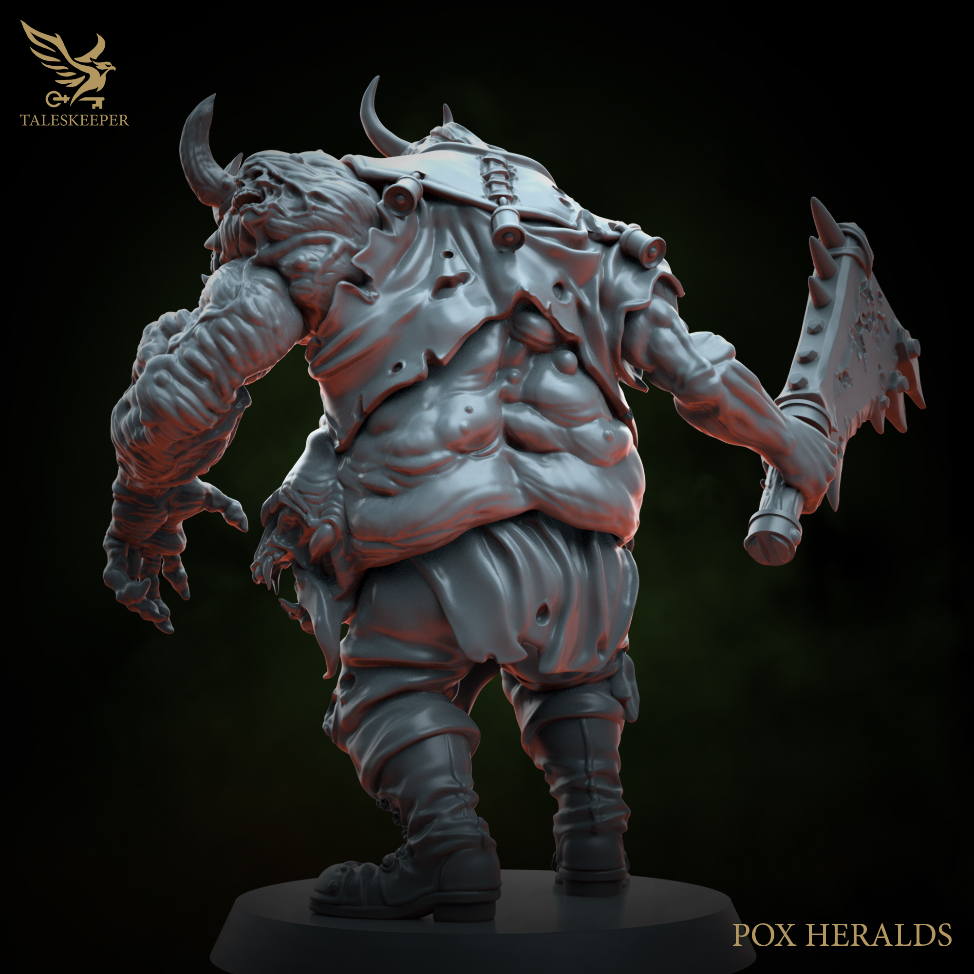 Heralds of Disease – Plague Demon Miniatures (Multi-Option Kit, Multiple Sizes, 28–40mm Scale)