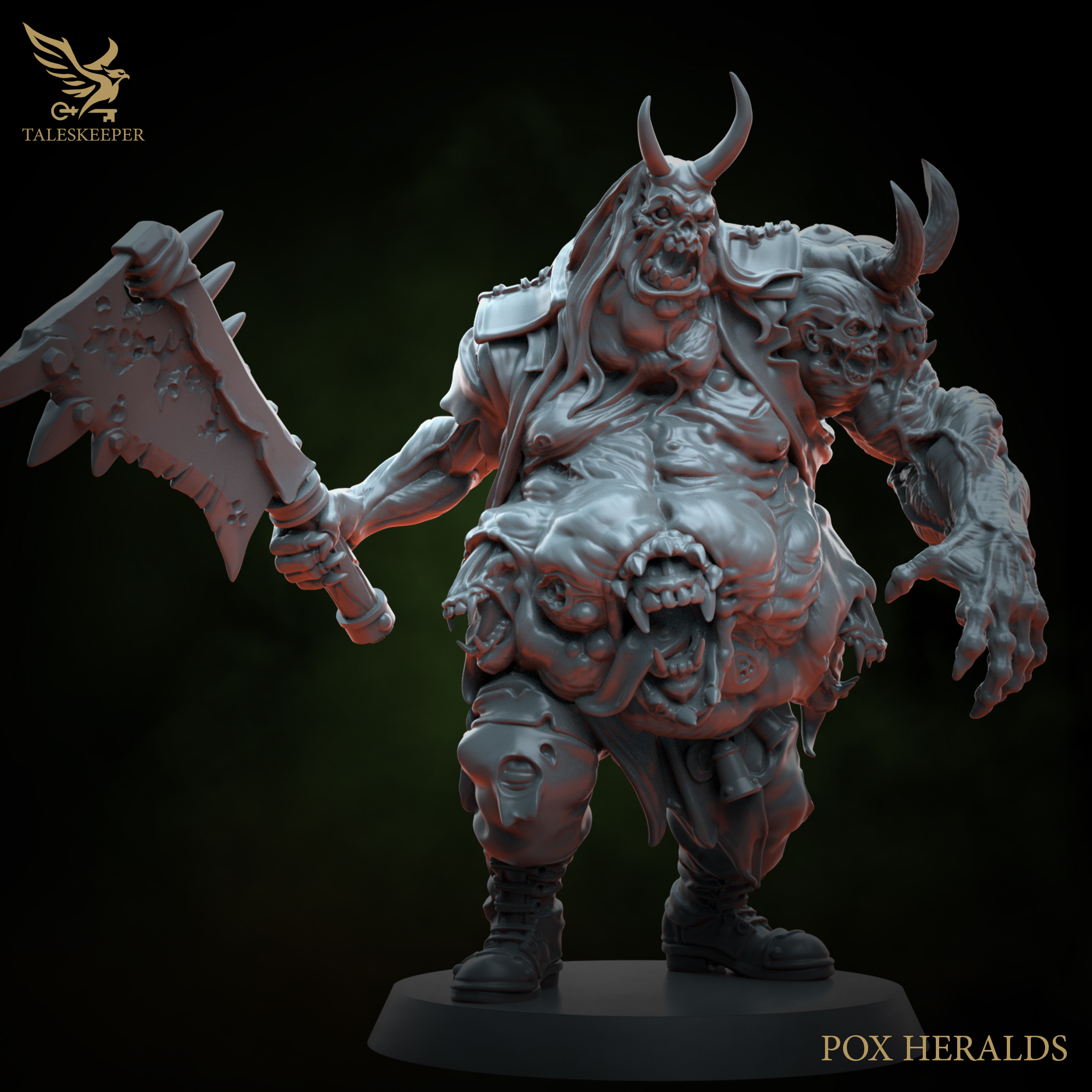 Heralds of Disease – Plague Demon Miniatures (Multi-Option Kit, Multiple Sizes, 28–40mm Scale)