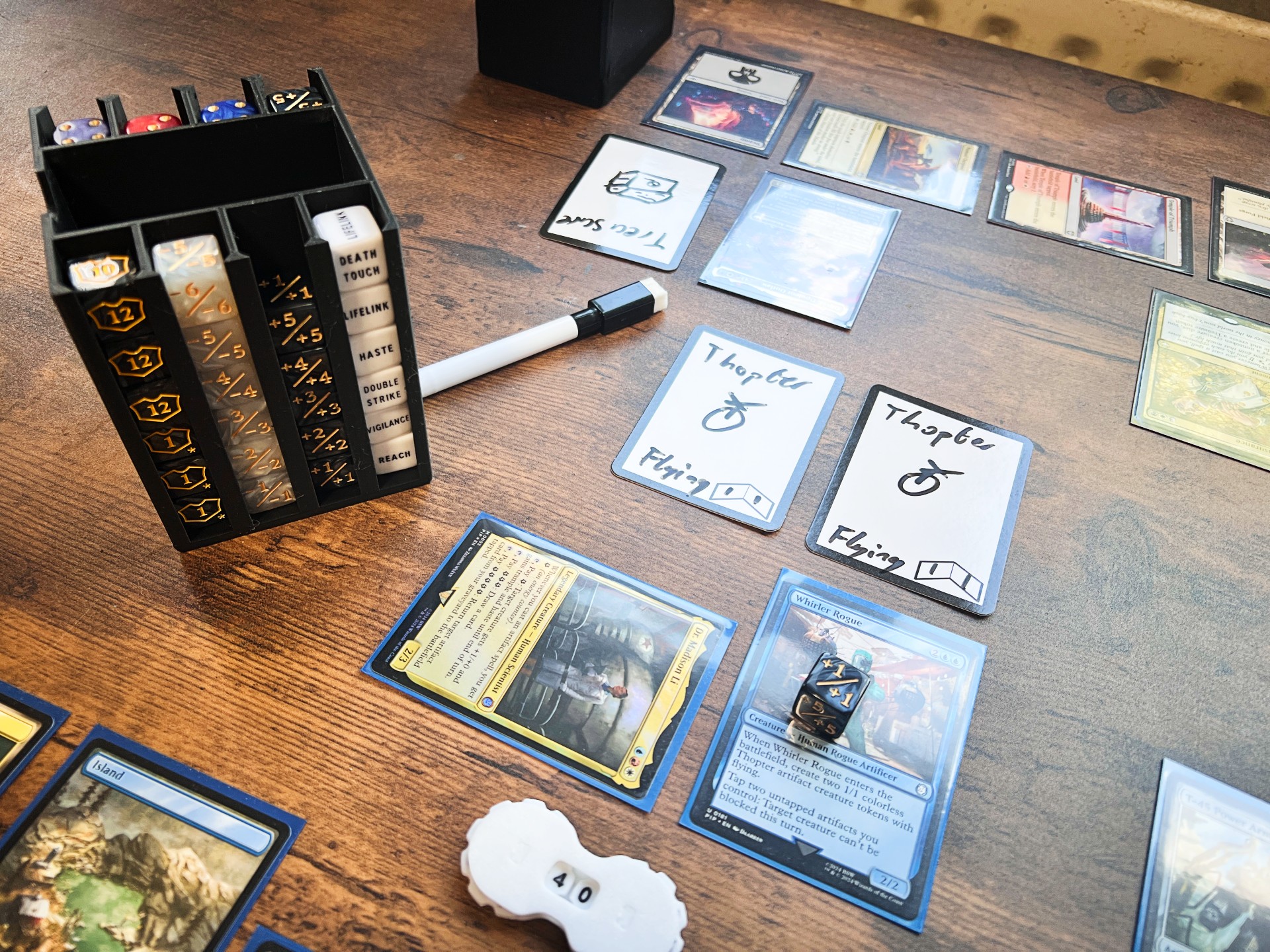 Fully Loaded MTG Companion Cube Caddy – 3D Printed Dice & Token Organizer