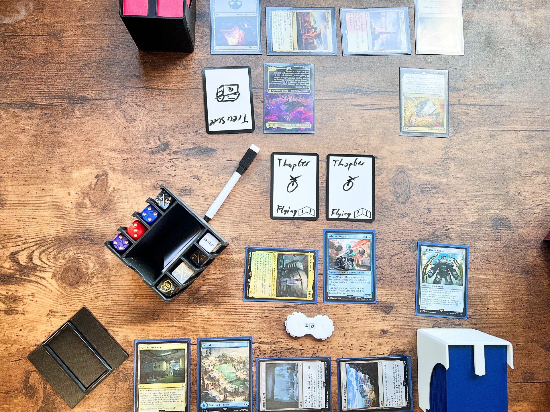 Fully Loaded MTG Companion Cube Caddy – 3D Printed Dice & Token Organizer