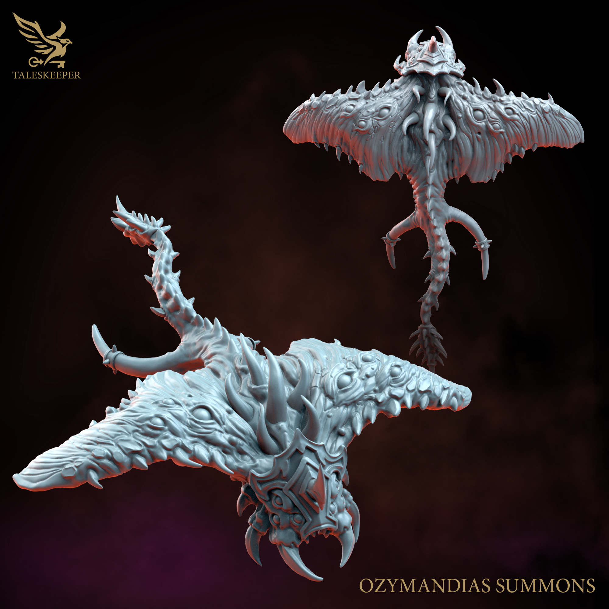 Ozymandias Summons – Flying Demon Miniatures (V1–V6) for Tabletop Wargaming & RPG | 32mm Scale Resin Models