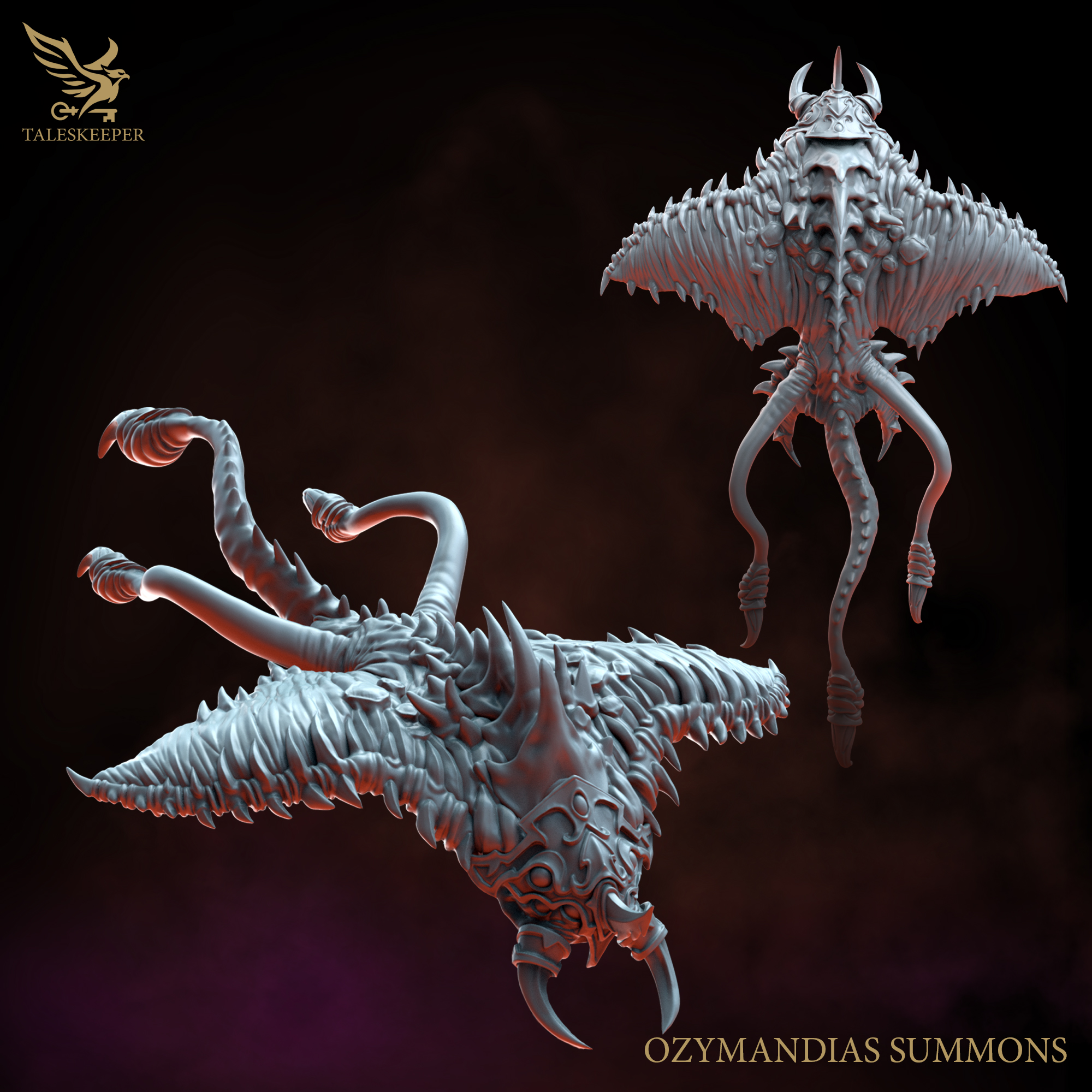 Ozymandias Summons – Flying Demon Miniatures (V1–V6) for Tabletop Wargaming & RPG | 32mm Scale Resin Models