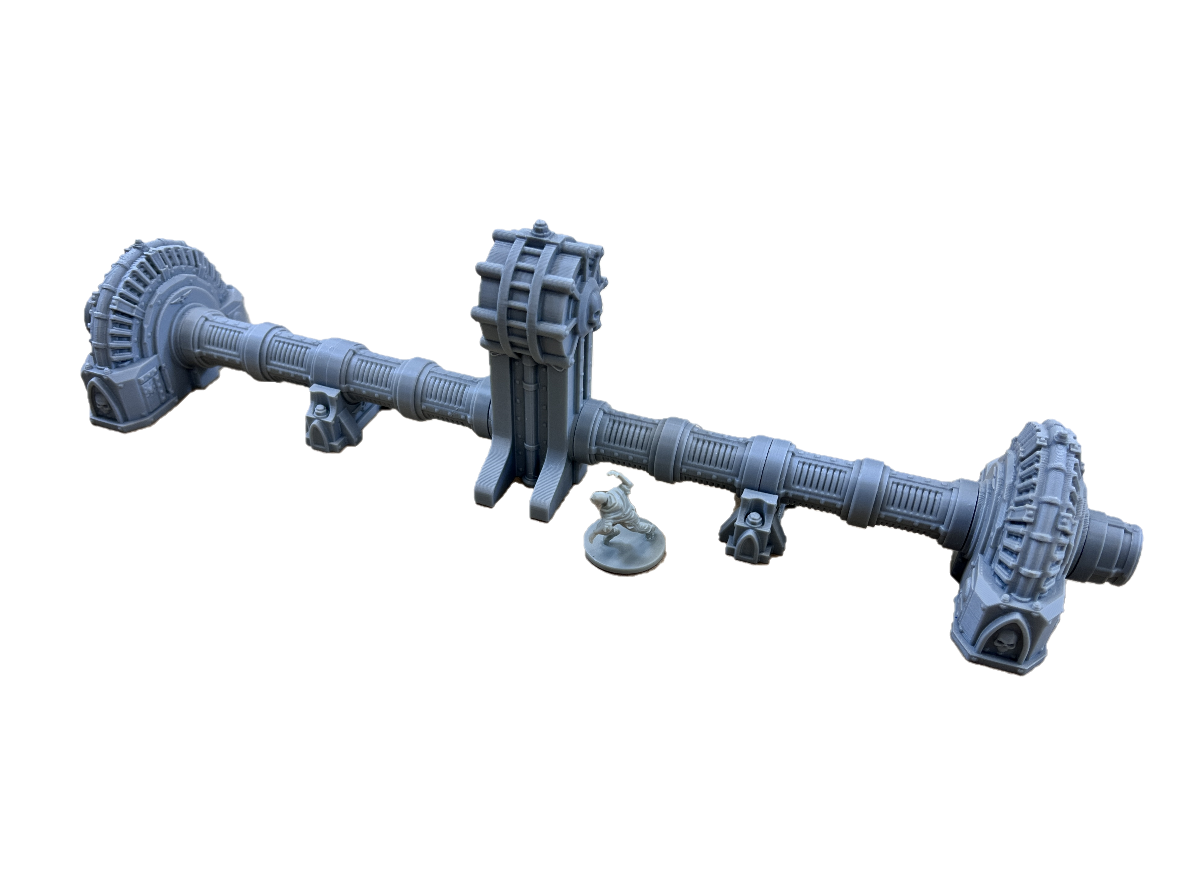 Shield Generator Pipeline Set – Grimdark Sci-Fi Terrain for 28–32mm Wargaming | 3D Printed Modular Scenery
