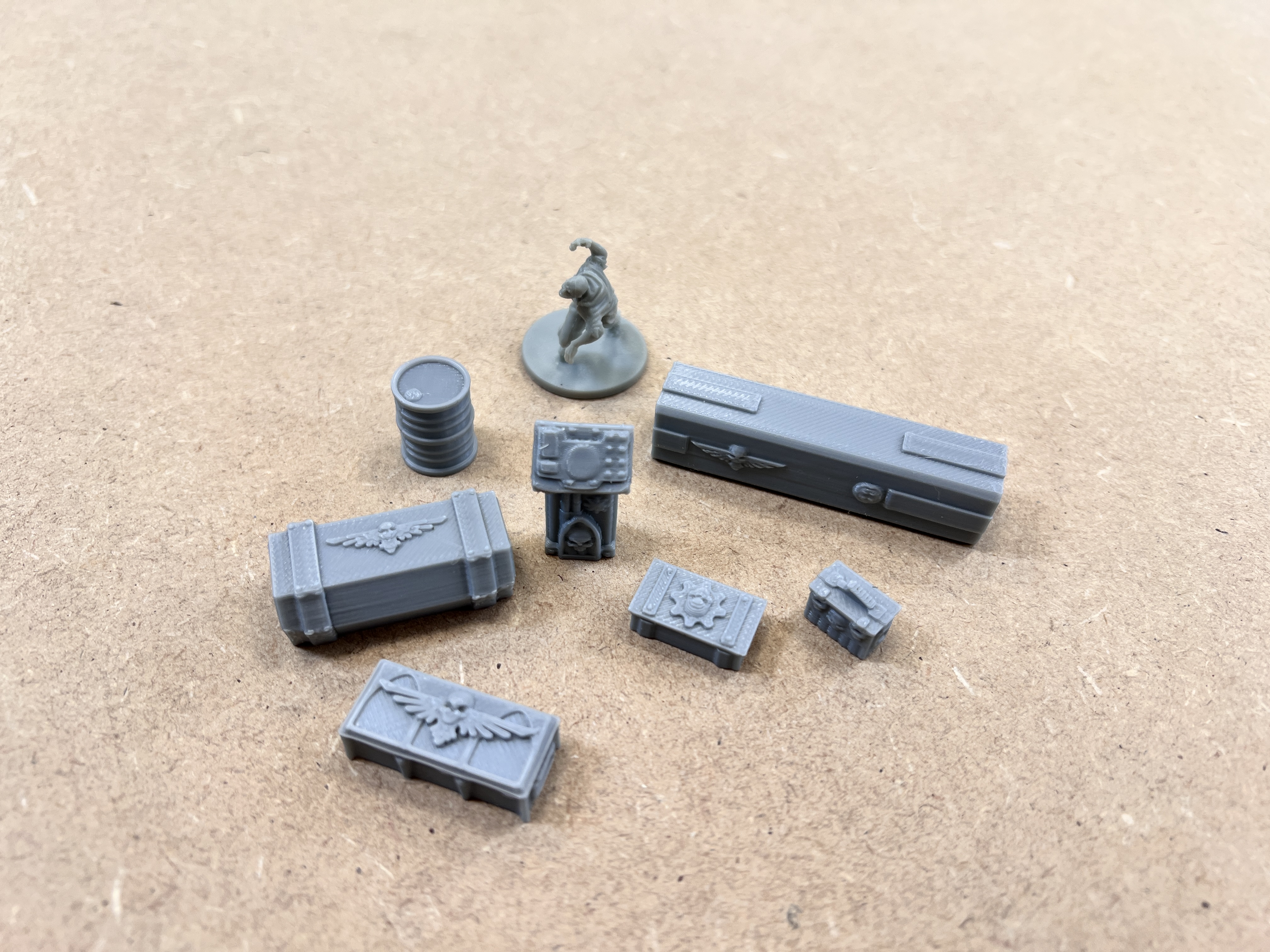 Shield Generator Pipeline Set – Grimdark Sci-Fi Terrain for 28–32mm Wargaming | 3D Printed Modular Scenery