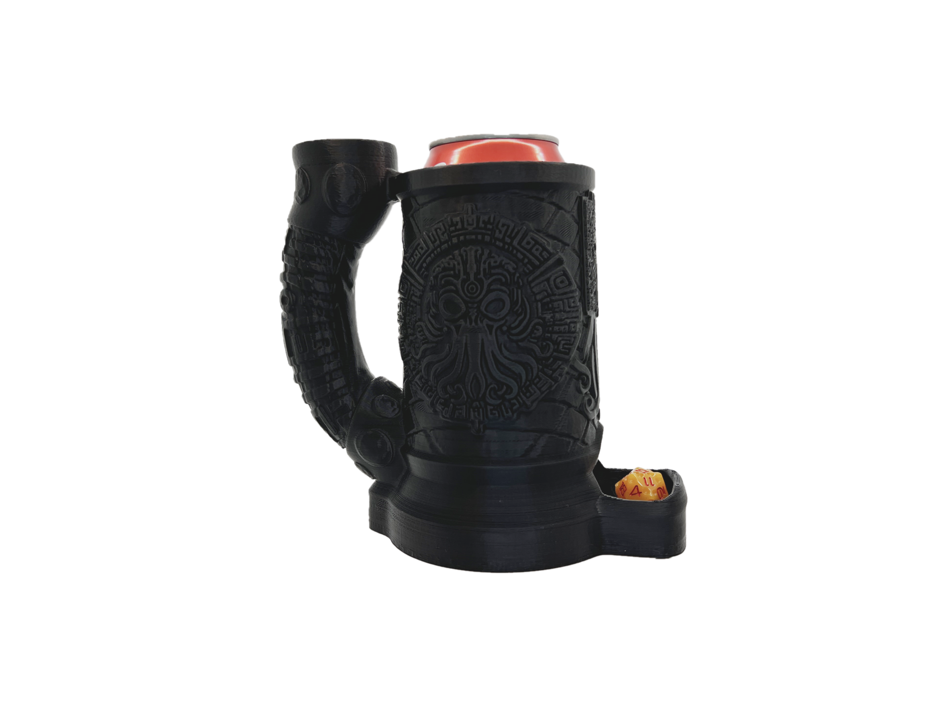 Cthulhu Dice Tower Can Cosy – Eldritch Horror Mug Dice Roller for RPG & Tabletop Gaming, LARP Gift