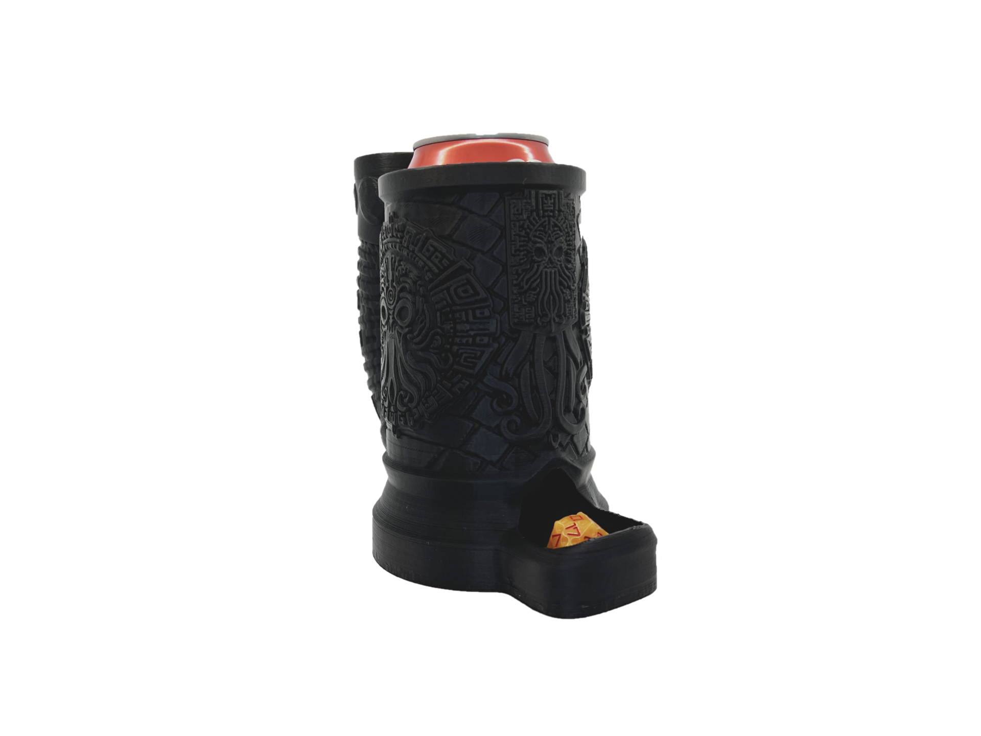 Cthulhu Dice Tower Can Cosy – Eldritch Horror Mug Dice Roller for RPG & Tabletop Gaming, LARP Gift