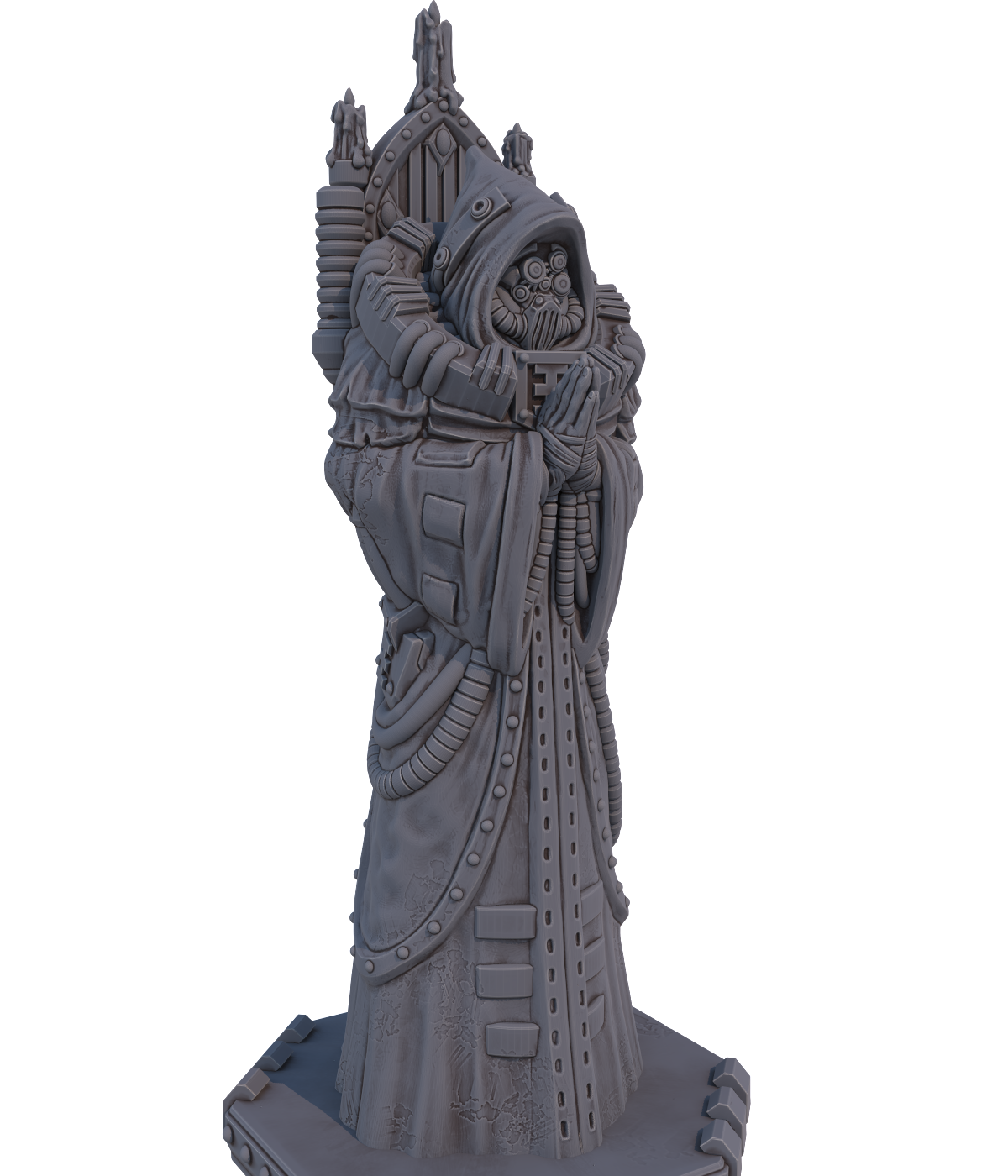 Grimdark Sci-Fi Statue Set Clean – Resin 3D Printed Terrain for Tabletop Wargaming & Dioramas