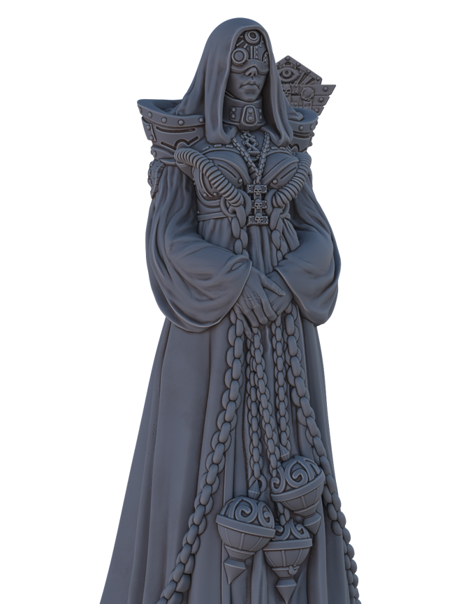 Grimdark Sci-Fi Statue Set Clean – Resin 3D Printed Terrain for Tabletop Wargaming & Dioramas