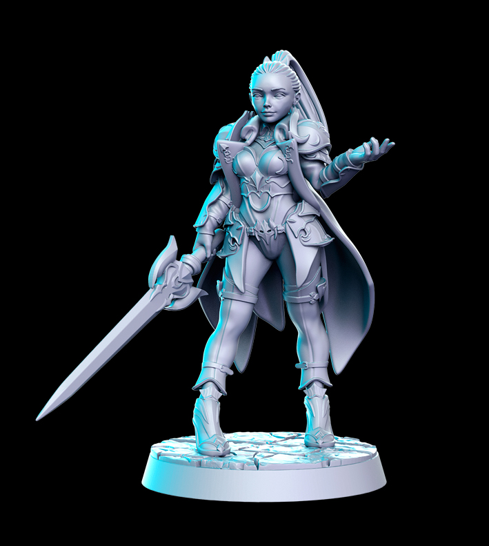 Dragon Knights – Fantasy Elite Miniatures Set | Resin 3D Printed 28–32mm Scale Models
