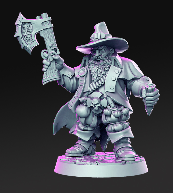 Time to Hunt – Gothic Horror Fantasy Miniatures Set | Resin 3D Printed 28–32mm Scale Models