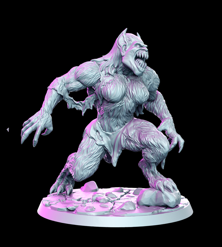 Time to Hunt – Gothic Horror Fantasy Miniatures Set | Resin 3D Printed 28–32mm Scale Models