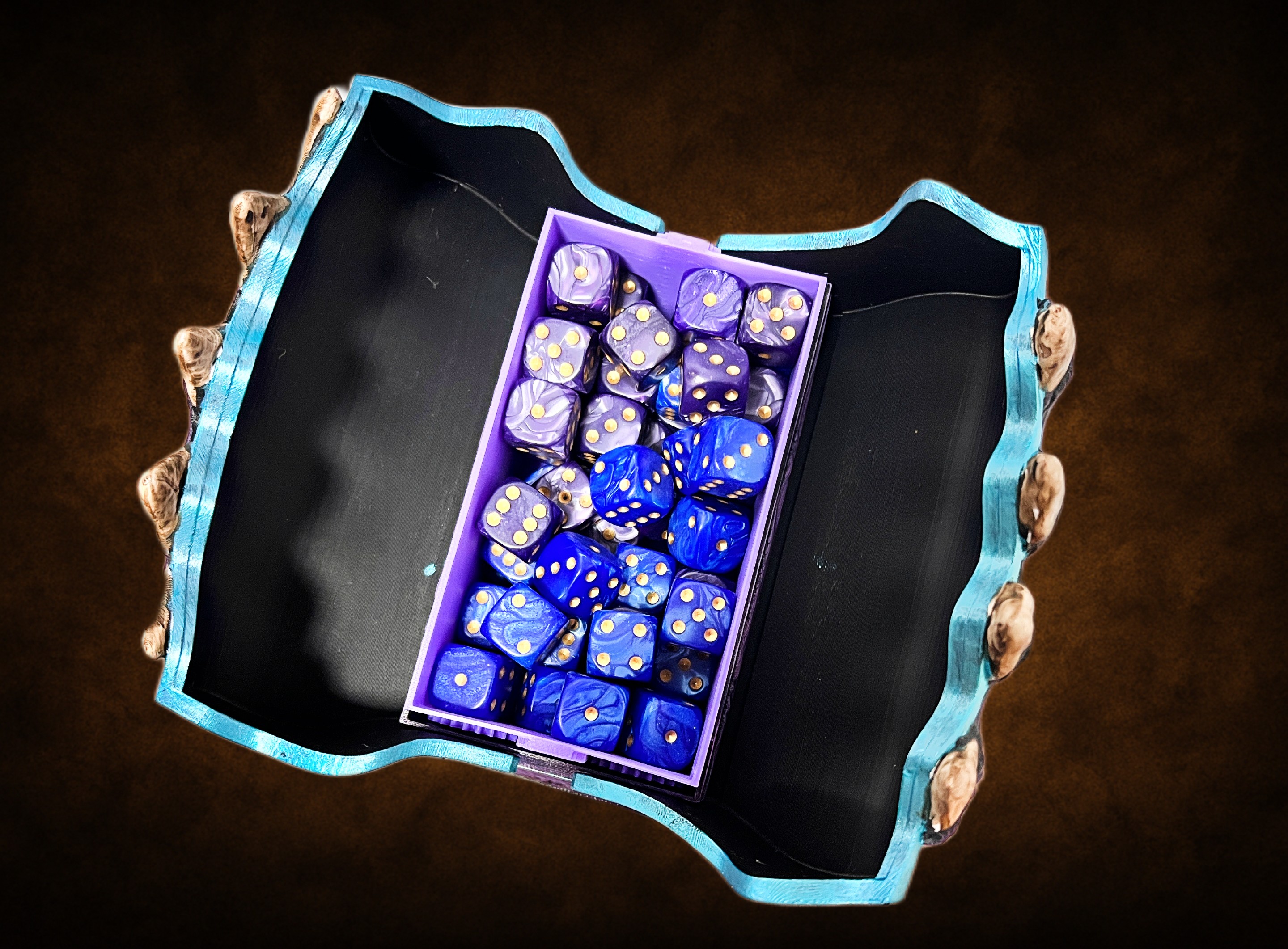 Mimic Dice Storage Chest – Fantasy-Themed 3D Printed Box for Cards, Dice & RPG Accessories