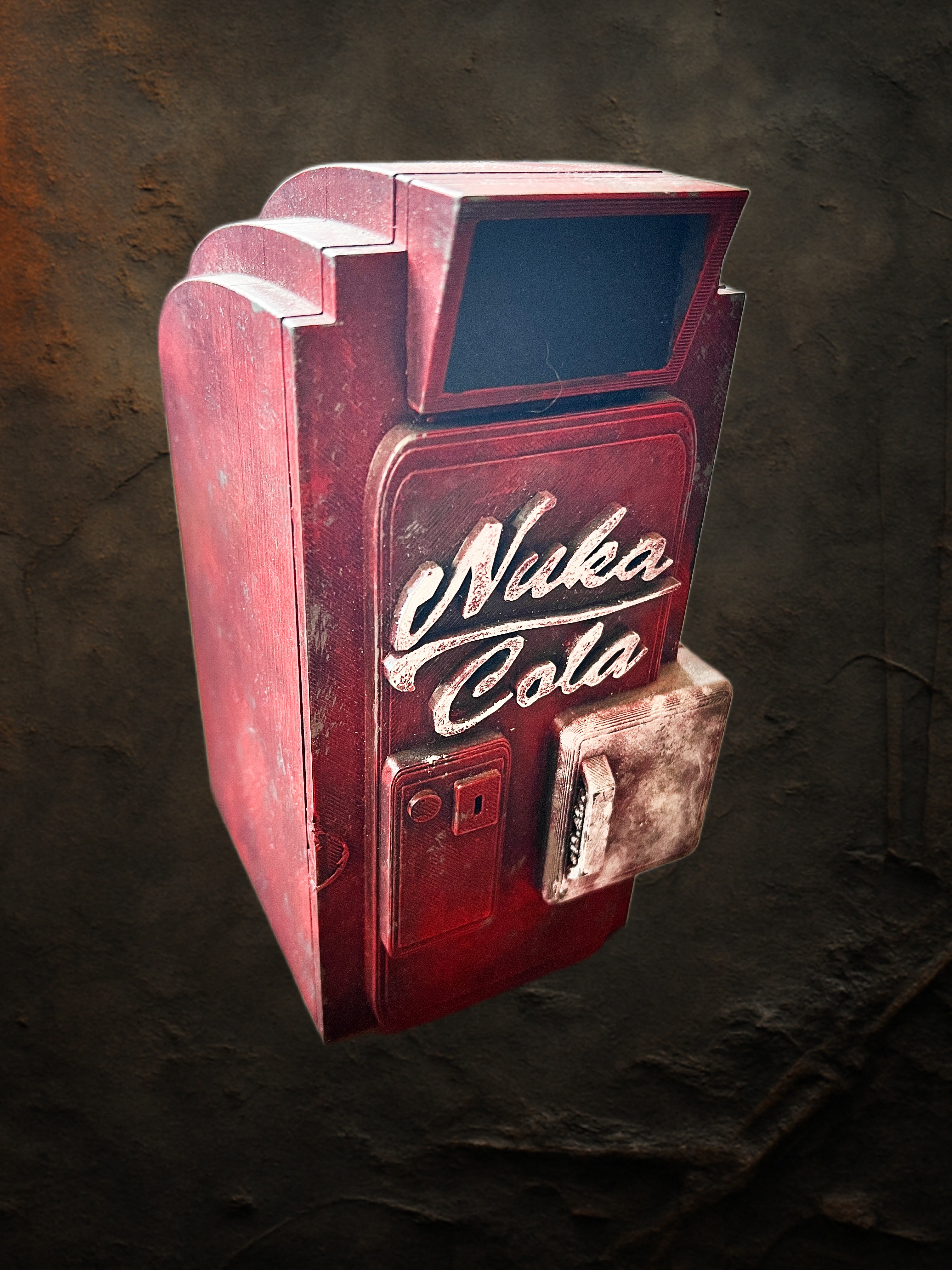 Retro Wasteland Vending Machine Deck Box – Hand Painted MTG Commander Storage | 3D Printed PLA