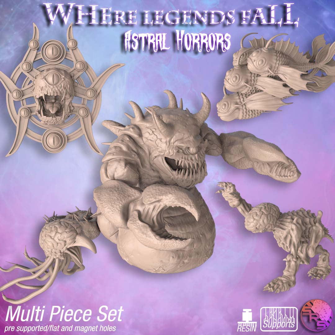 Astral Horrors Encounter Pack – Resin 3D Printed Monsters for Tabletop RPGs & Wargames