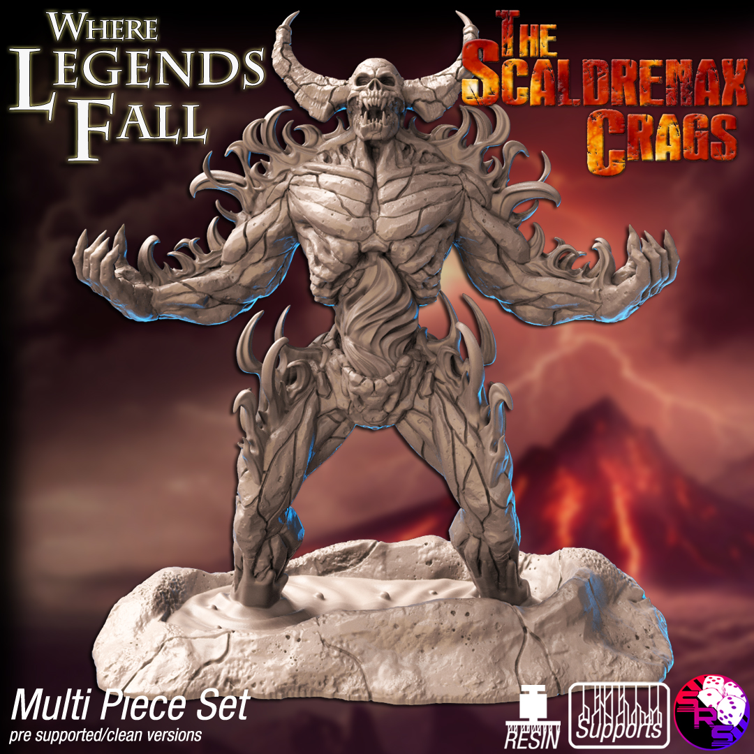 Inferno Titans Encounter Pack – Resin 3D Printed Fantasy Monsters & Giants for Tabletop Wargaming & RPGs