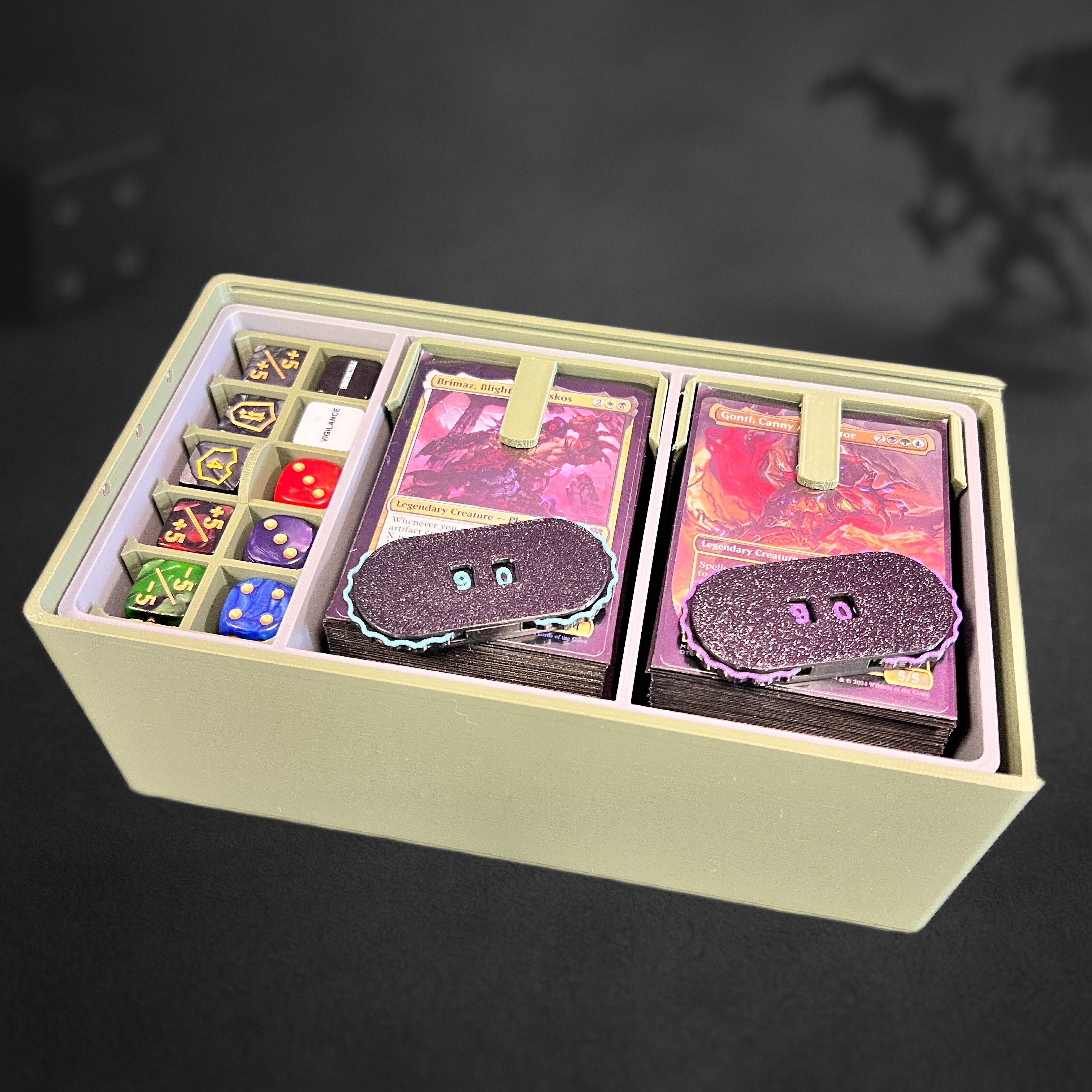 VaultCore: The Commander Vault | Modular Trading Card Game Deck & Dice Caddy for MTG & TCGs