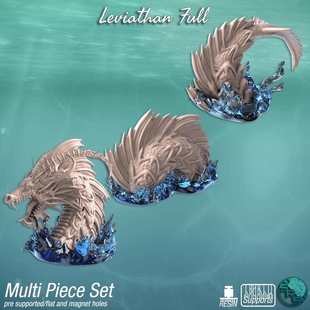 Dark Tides Encounter Pack – Resin 3D Printed Sea Monsters & Fish Folk for Tabletop RPGs & Wargames