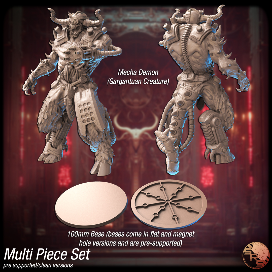 Zamrodaen Cyberfiends Encounter Pack – Resin 3D Printed Cyber-Demons & Soldiers for Tabletop RPGs & Wargames
