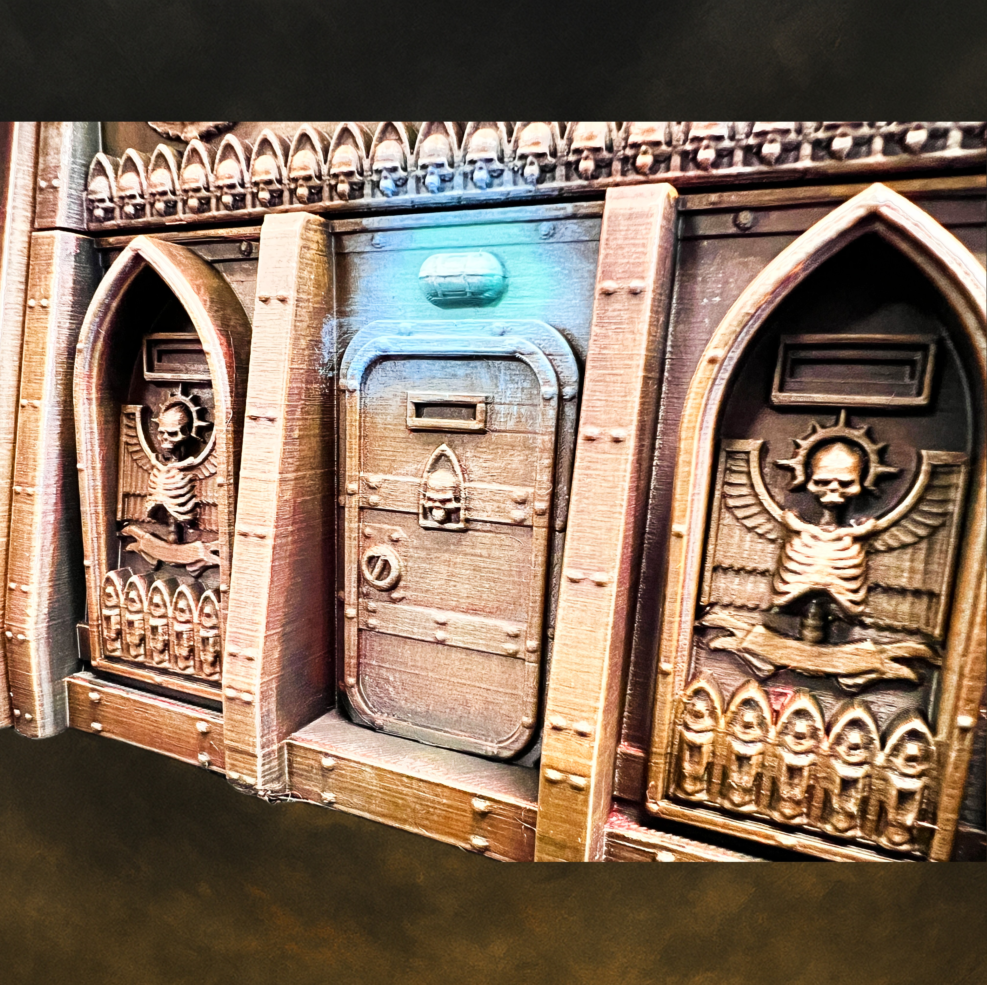 Modular Grimdark Fortress – Large Scale Terrain & Storage Set for 28–32mm Wargames | Painted or Unpainted PLA Scenery