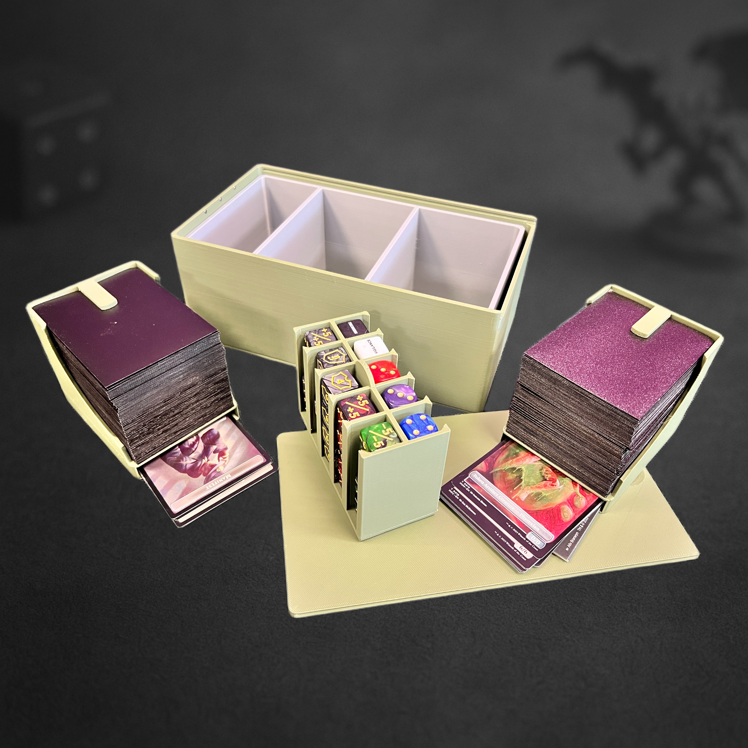 VaultCore: The Commander Vault | Modular Trading Card Game Deck & Dice Caddy for MTG & TCGs